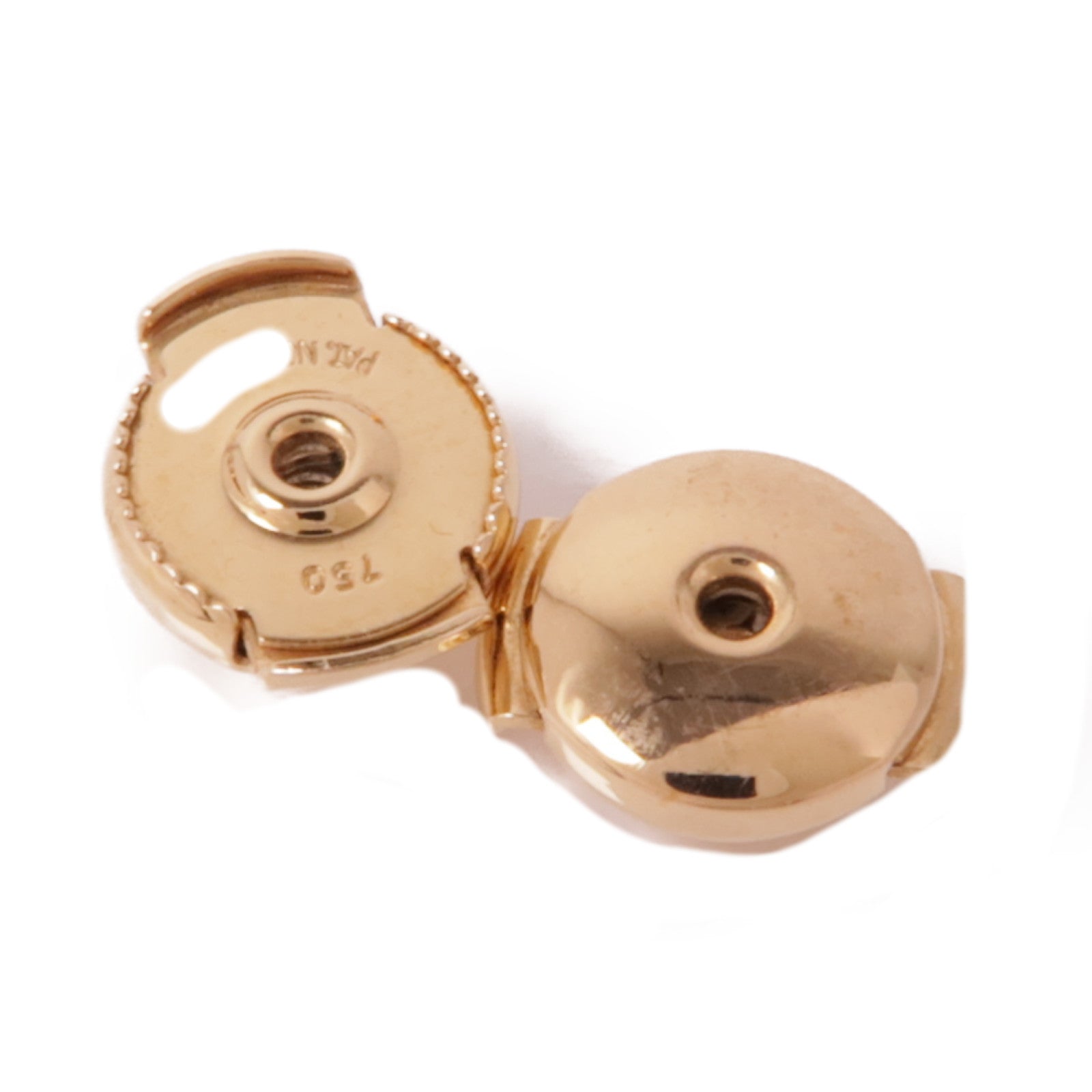 HERMES 18K玫瑰金Finesse Earrings鑽石耳環