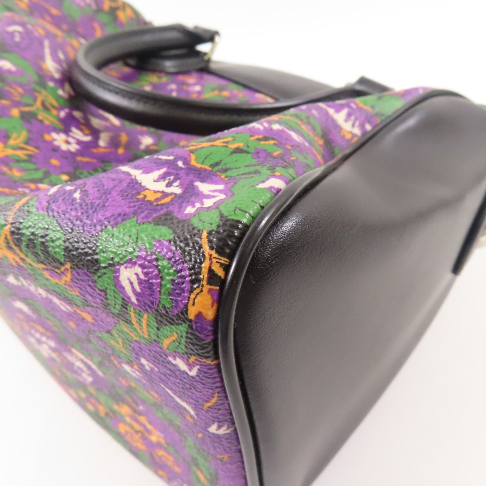 COACH 牛皮皮革2 Way Shoulder Bag銀扣手挽肩背兩用袋