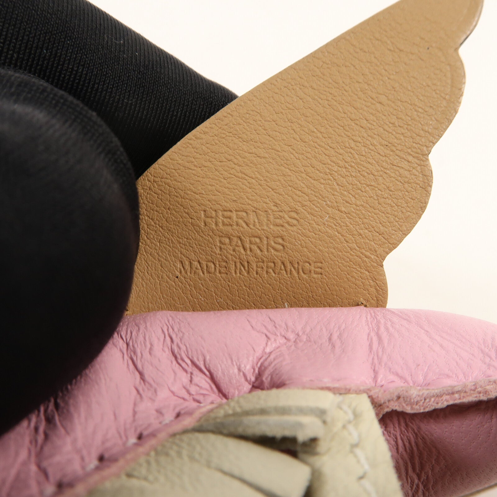 HERMES Swift皮革Rodeo Pegase PM掛飾 Mauve Sylvestre