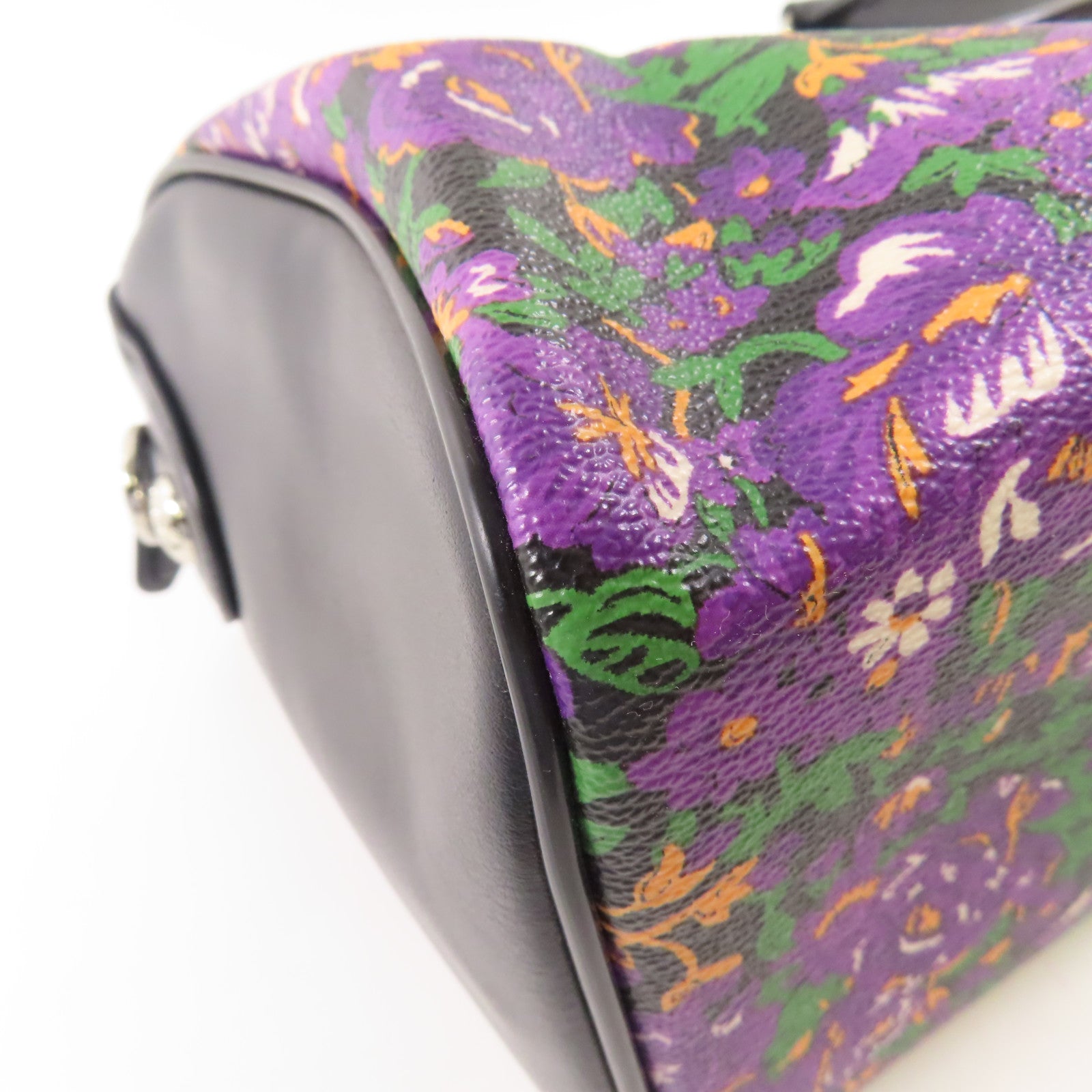 COACH 牛皮皮革2 Way Shoulder Bag銀扣手挽肩背兩用袋