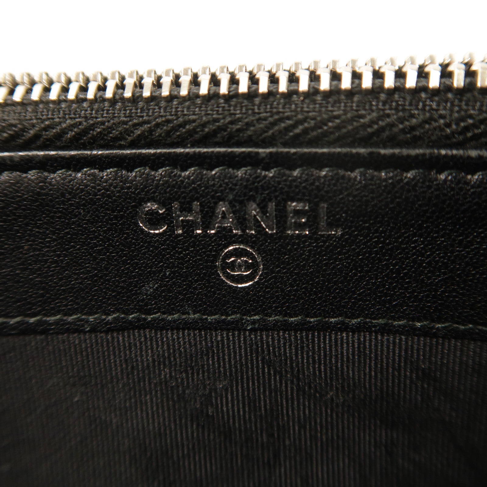 CHANEL 羊皮皮革Chain Shoulder銀扣鏈帶肩背袋