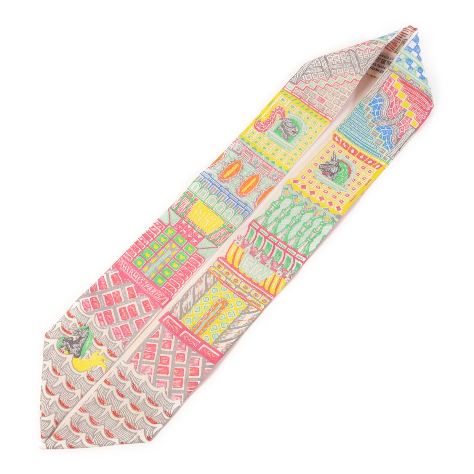 HERMES 絲質Twilly絲巾