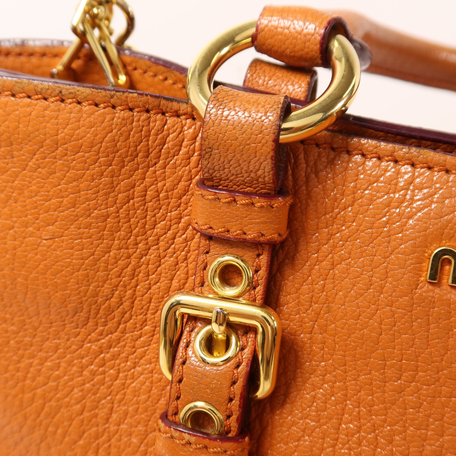 Miu Miu 牛皮皮革Shoulder Bag手挽肩背兩用袋
