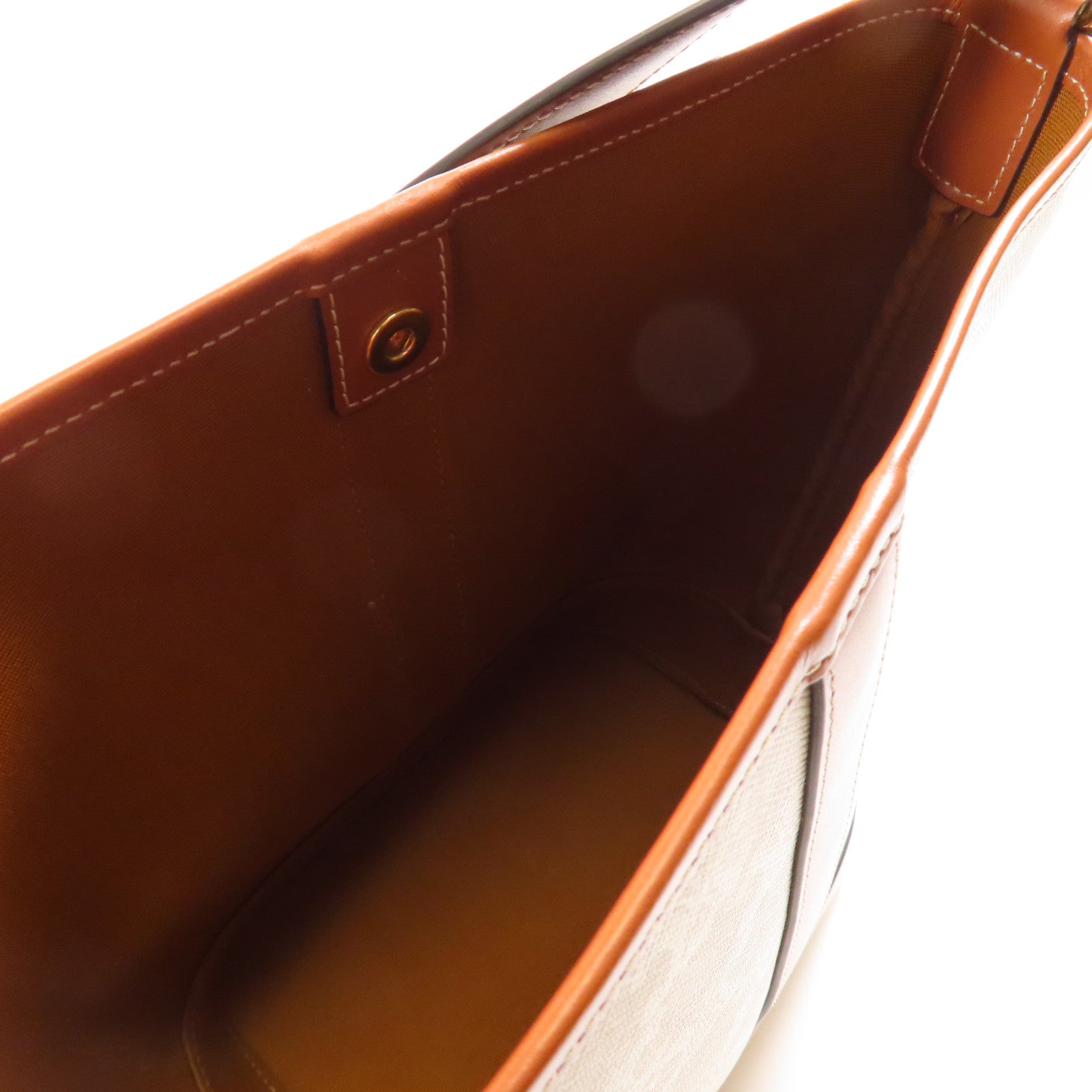 CELINE 塗層帆布Small Bucket金扣肩背袋