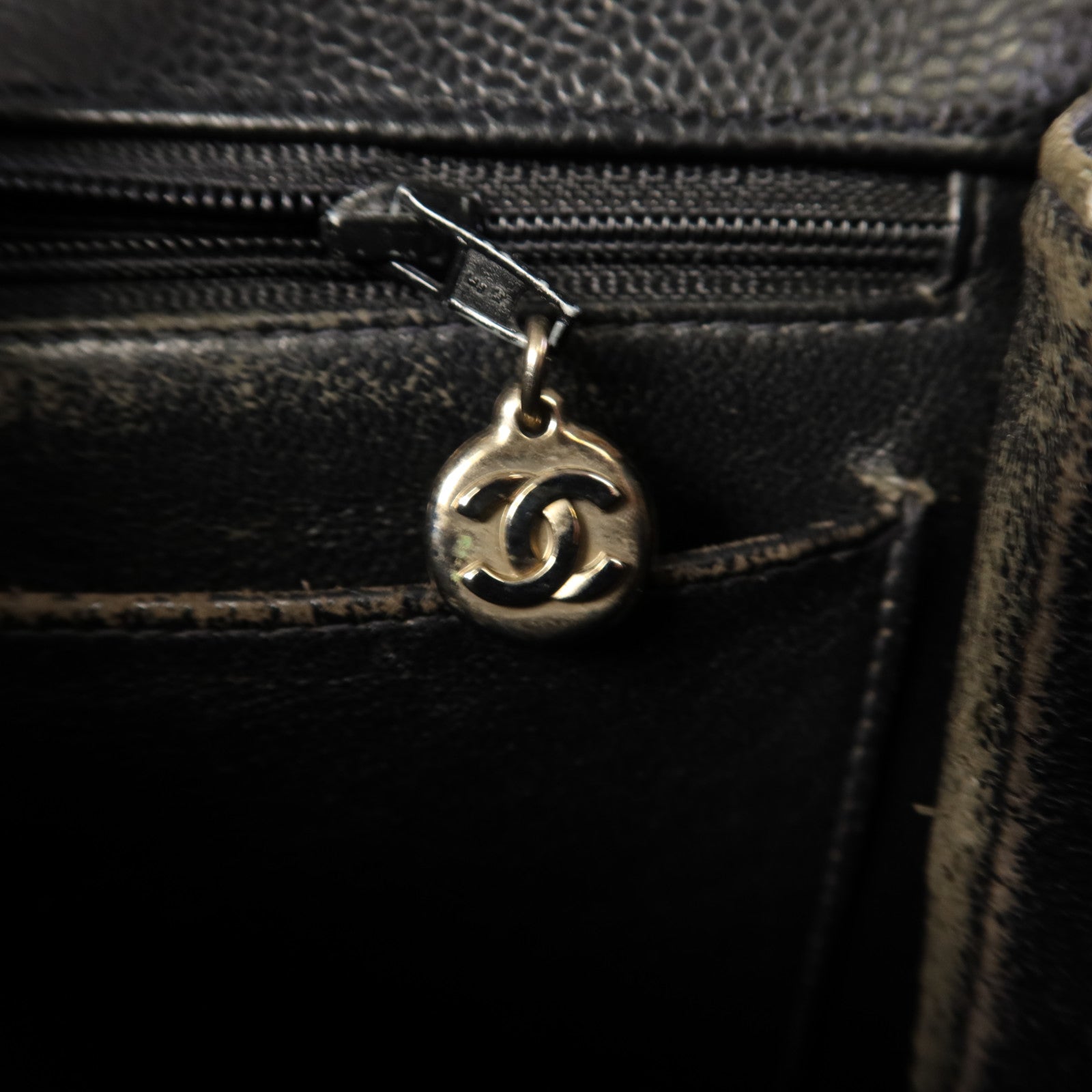 CHANEL 牛皮皮革Matelasse Bag銀扣手挽袋