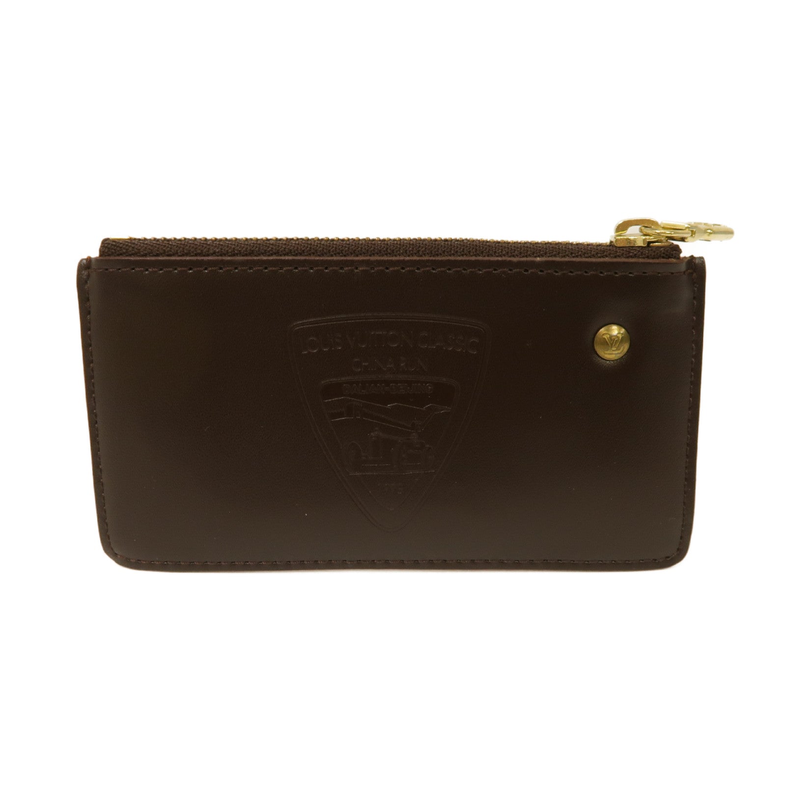 LOUIS VUITTON Damier Key Case金扣鎖匙包棕色