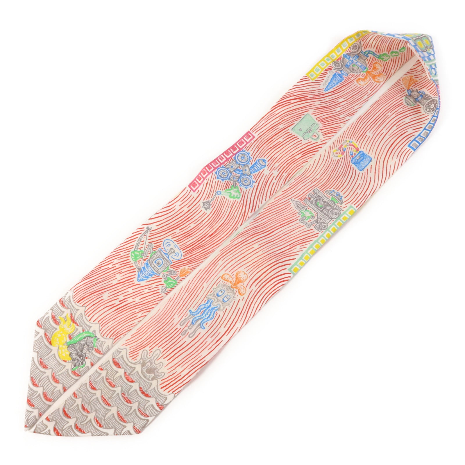 HERMES 【激減優惠】絲質Twilly絲巾