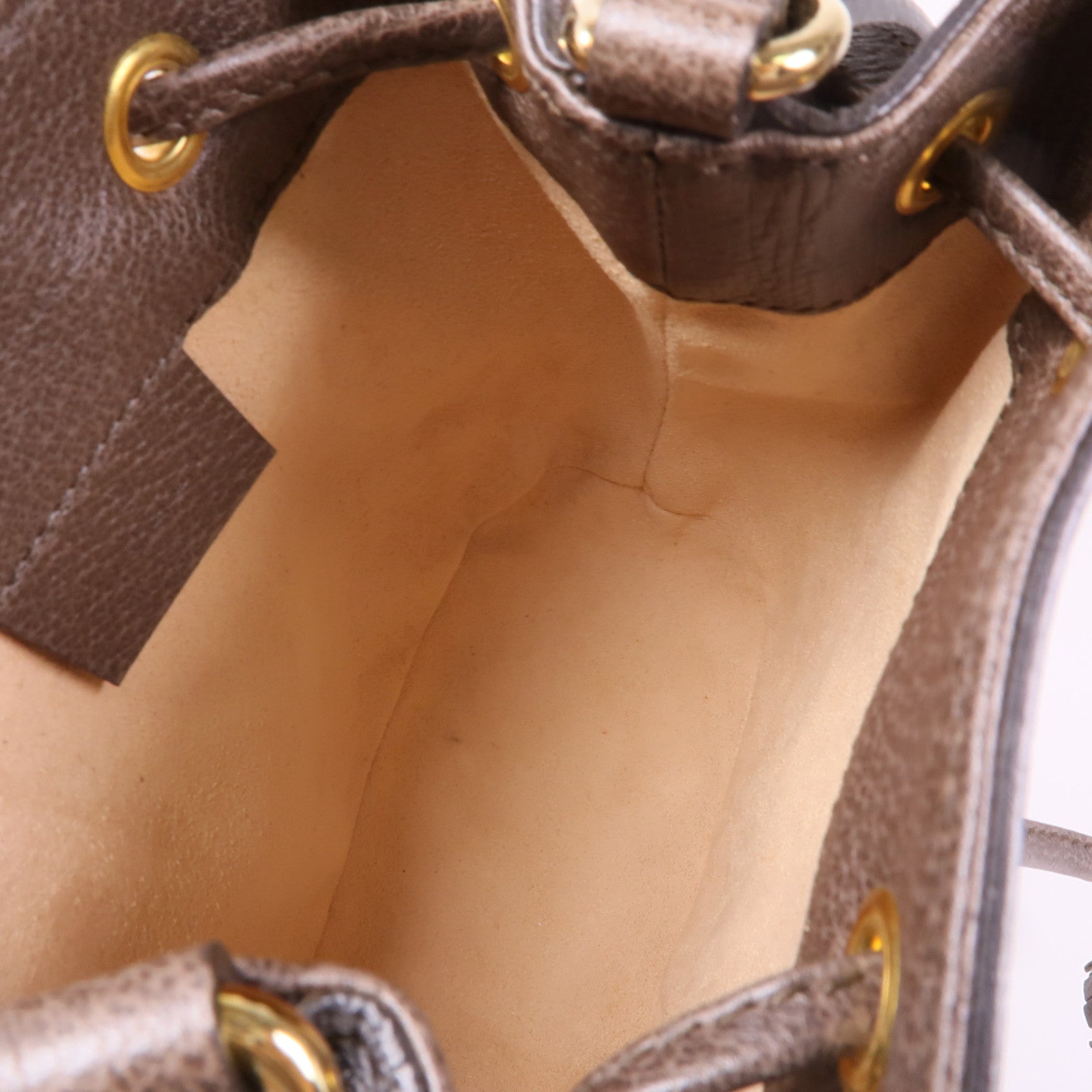 GUCCI 塗層帆布Ophidia Mini Bucket金扣肩背袋