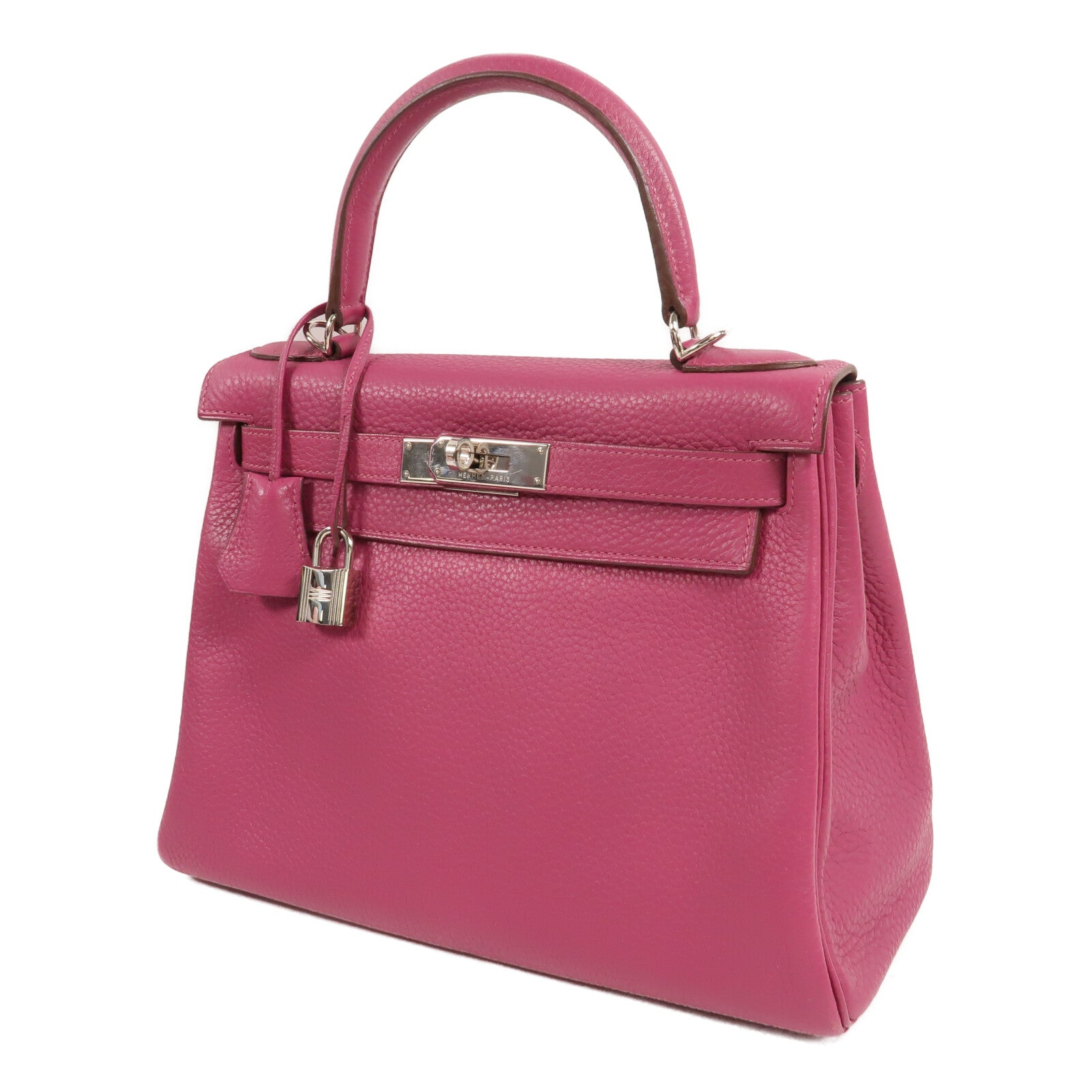 HERMES Clemence皮革Kelly 28手挽肩背兩用袋Tosca