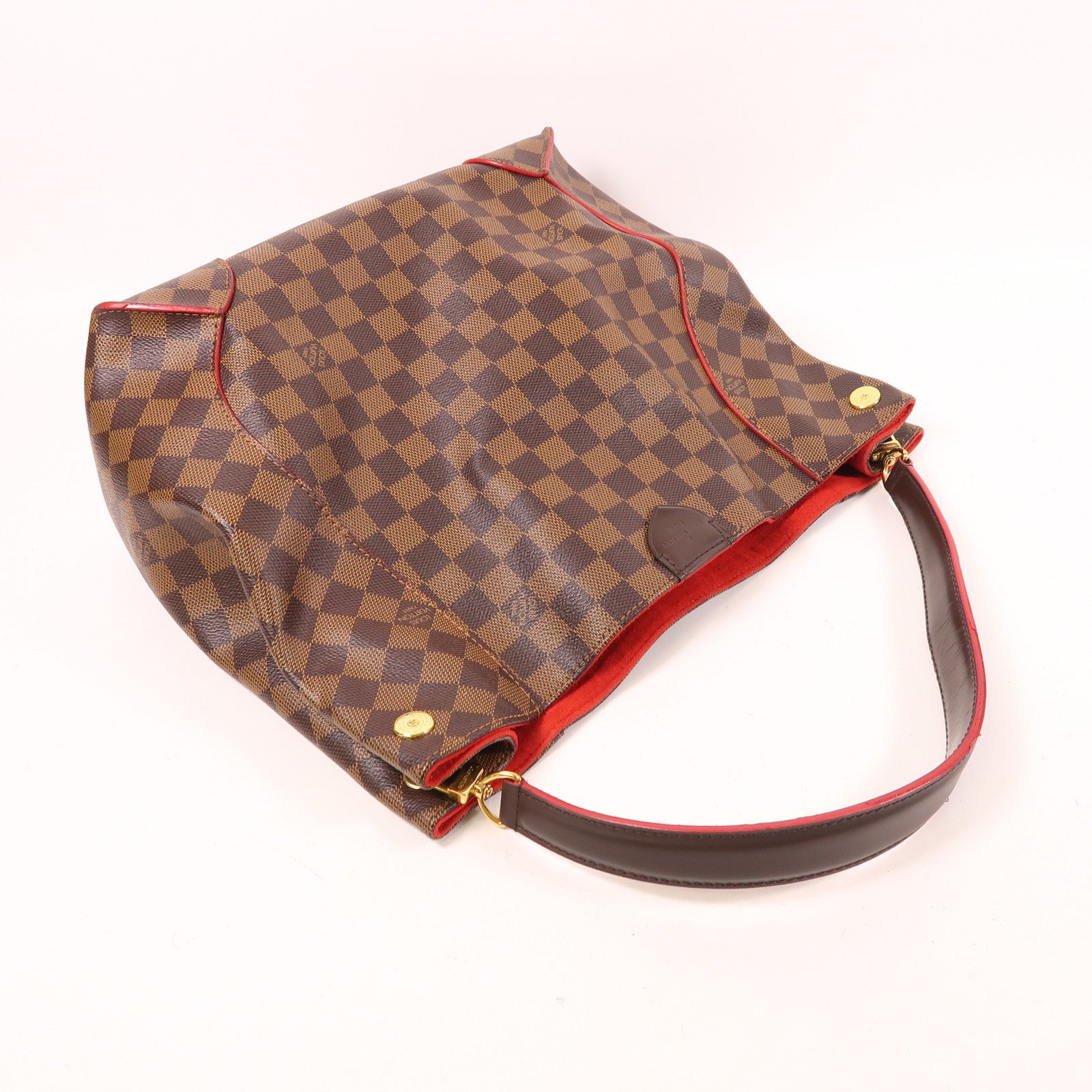 LOUIS VUITTON Damier Caissa Hobo金扣肩背袋