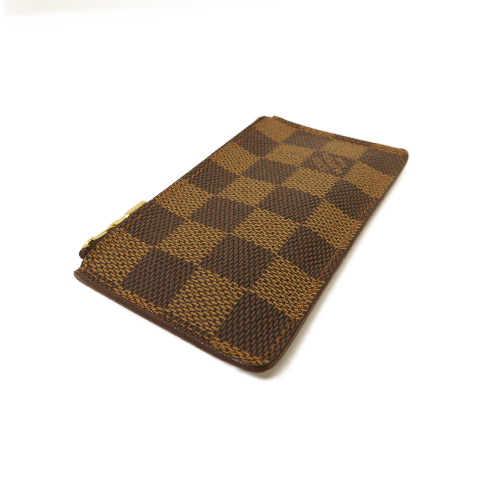 LOUIS VUITTON Damier Key Case金扣鎖匙包棕色