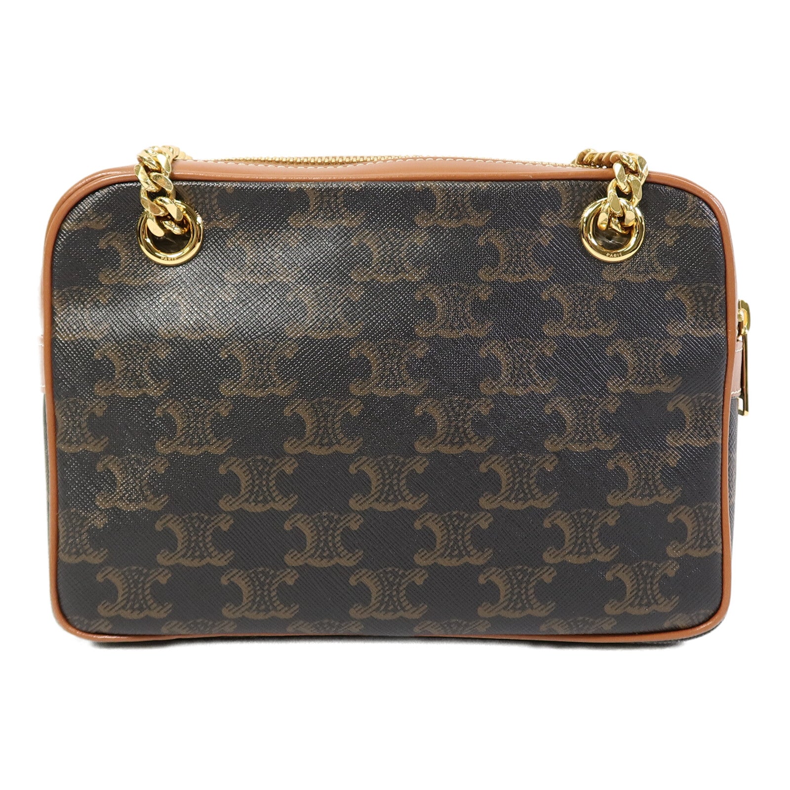 CELINE 塗層帆布Small Patapans鏈帶肩背袋