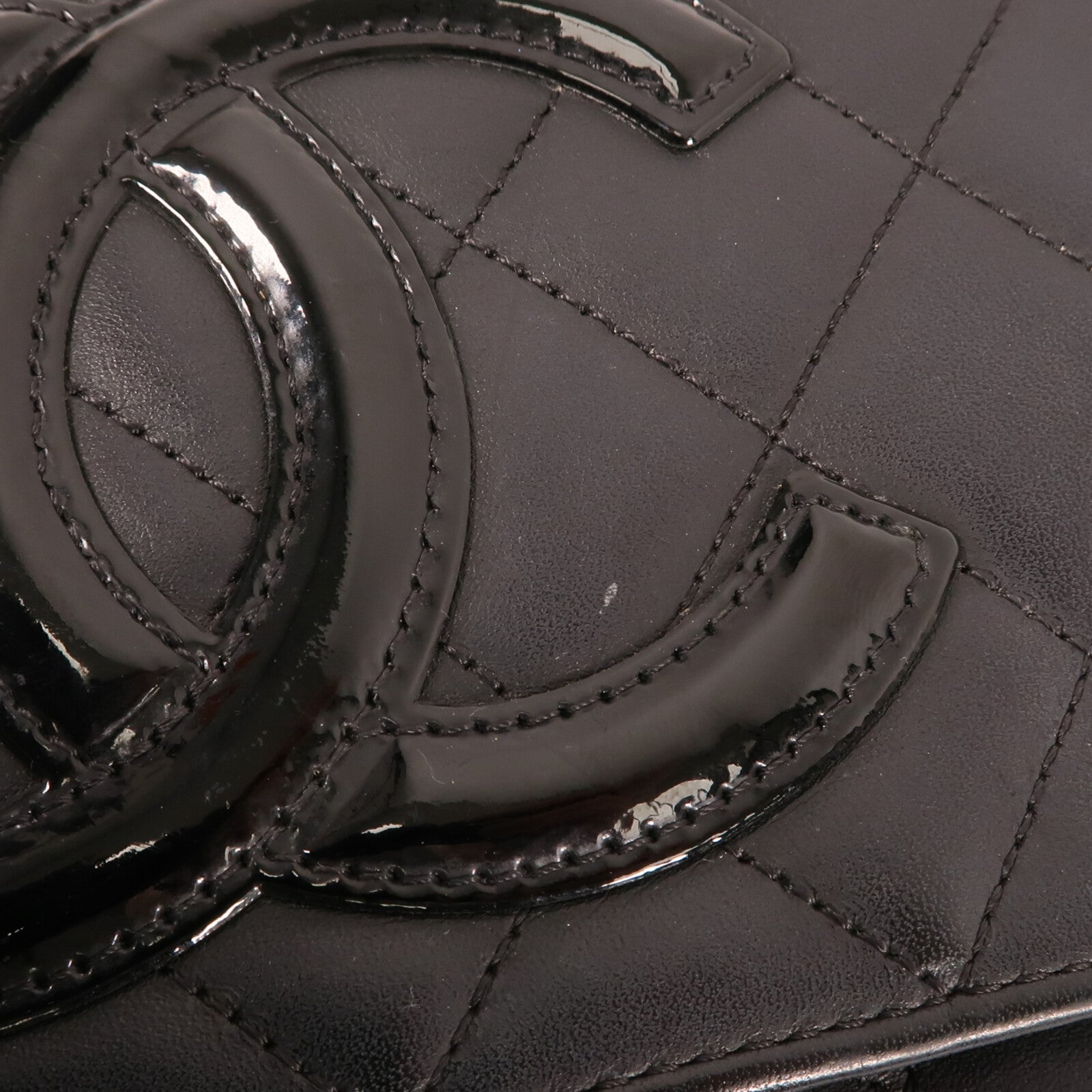 CHANEL 牛皮皮革Cambon Wallet On Chain銀扣鏈帶肩背袋