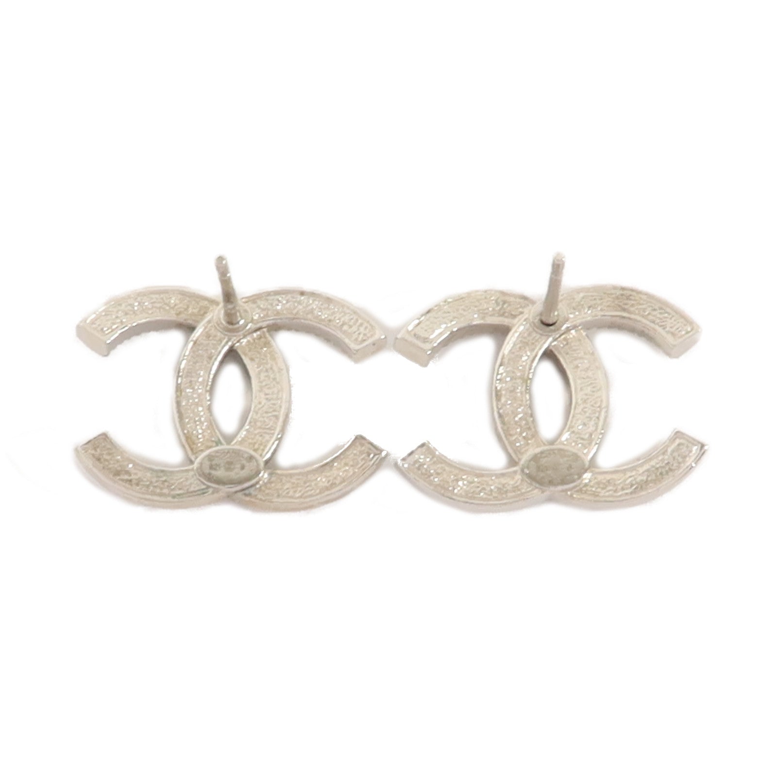 CHANEL 金屬/水晶Pierced Earring耳環