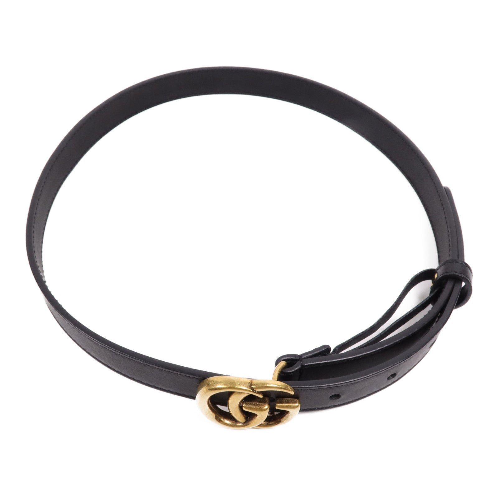 GUCCI 牛皮皮革Belt金扣皮帶