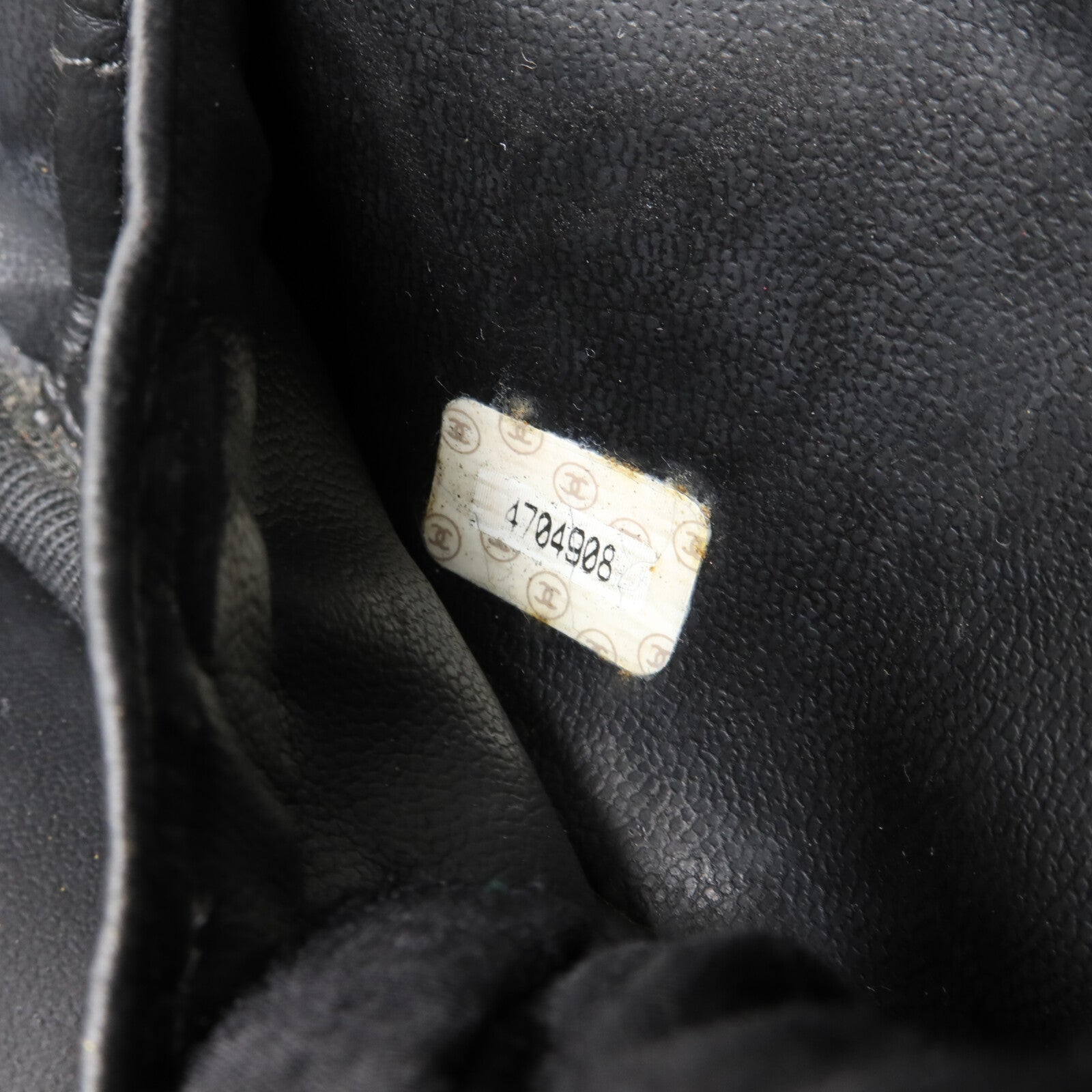 CHANEL 牛皮皮革Vintage Vanity Case金扣化妝袋
