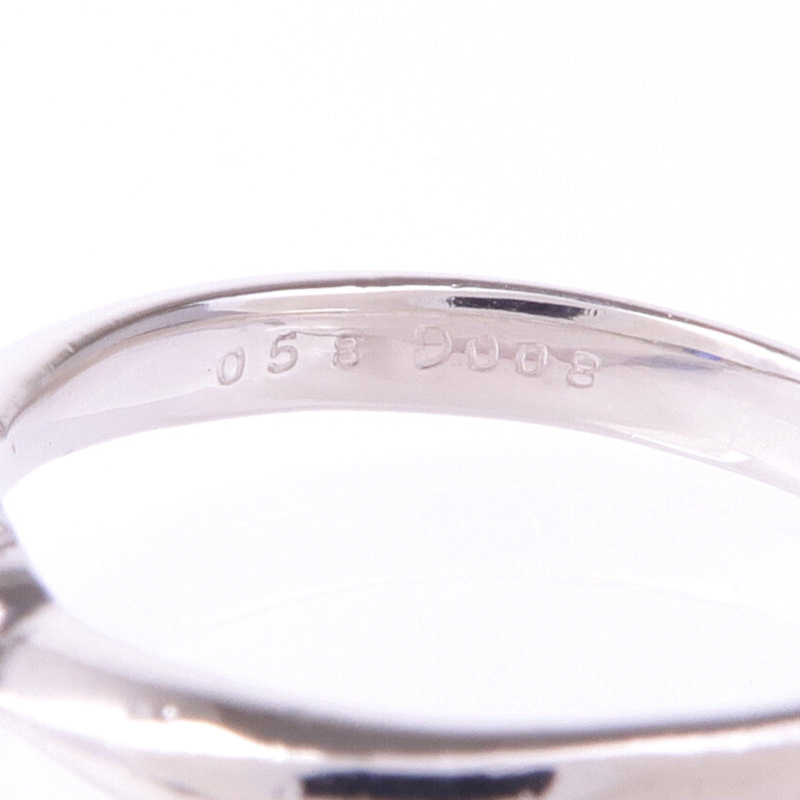 JEWELRY PT900鉑金Sapphire Diamond Ring藍寶石/鑽石戒指US#5.25