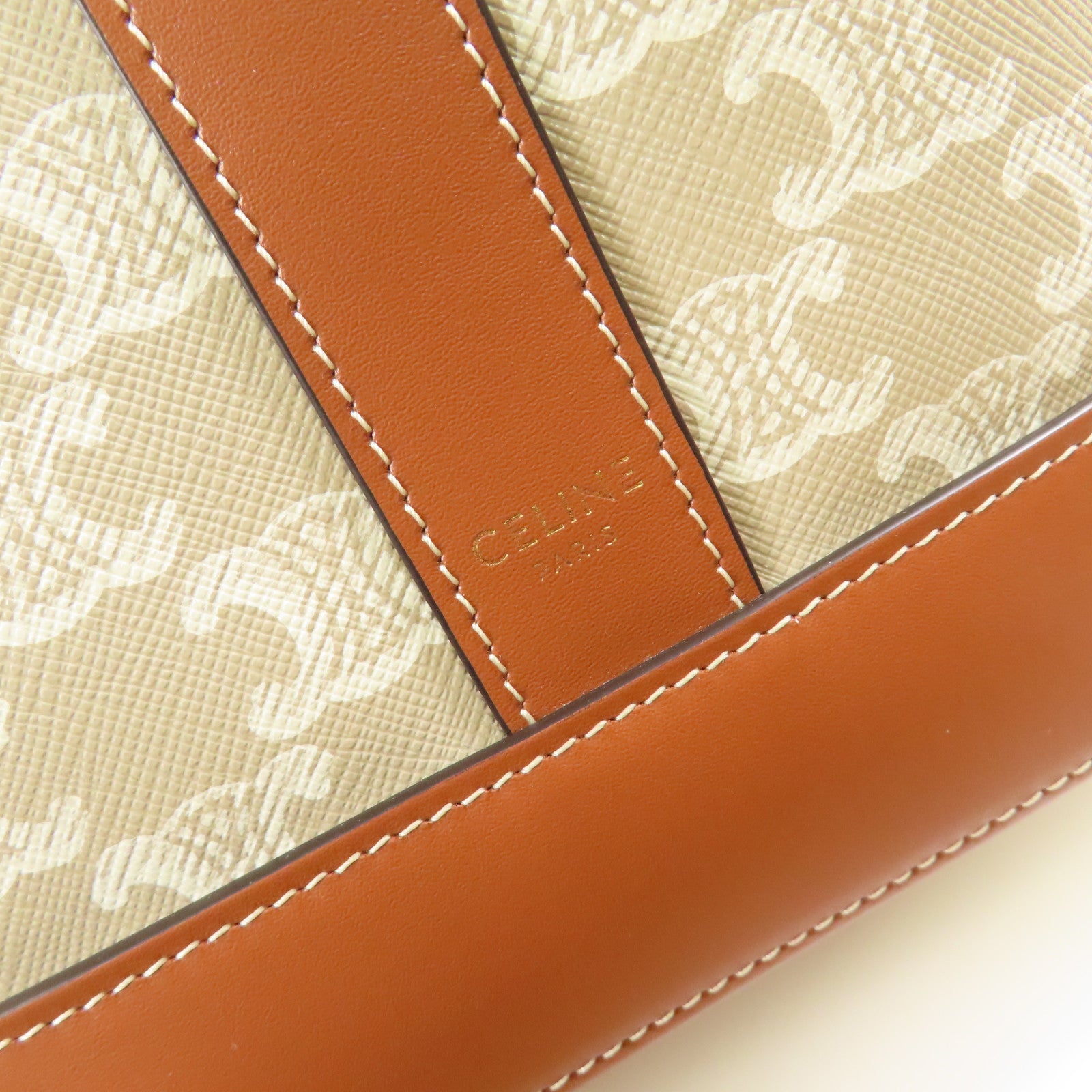 CELINE 塗層帆布Small Bucket金扣肩背袋