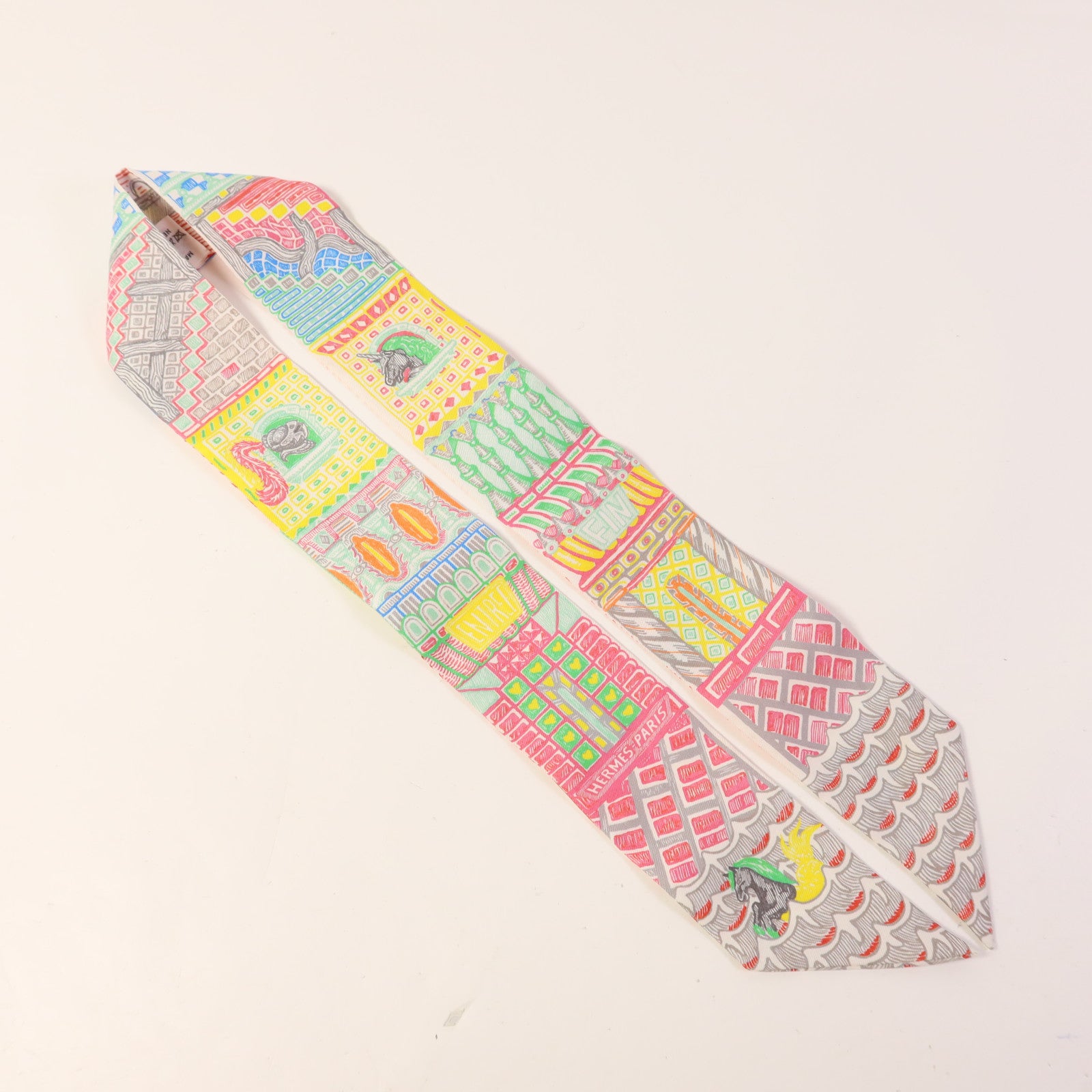 HERMES 絲質Twilly絲巾