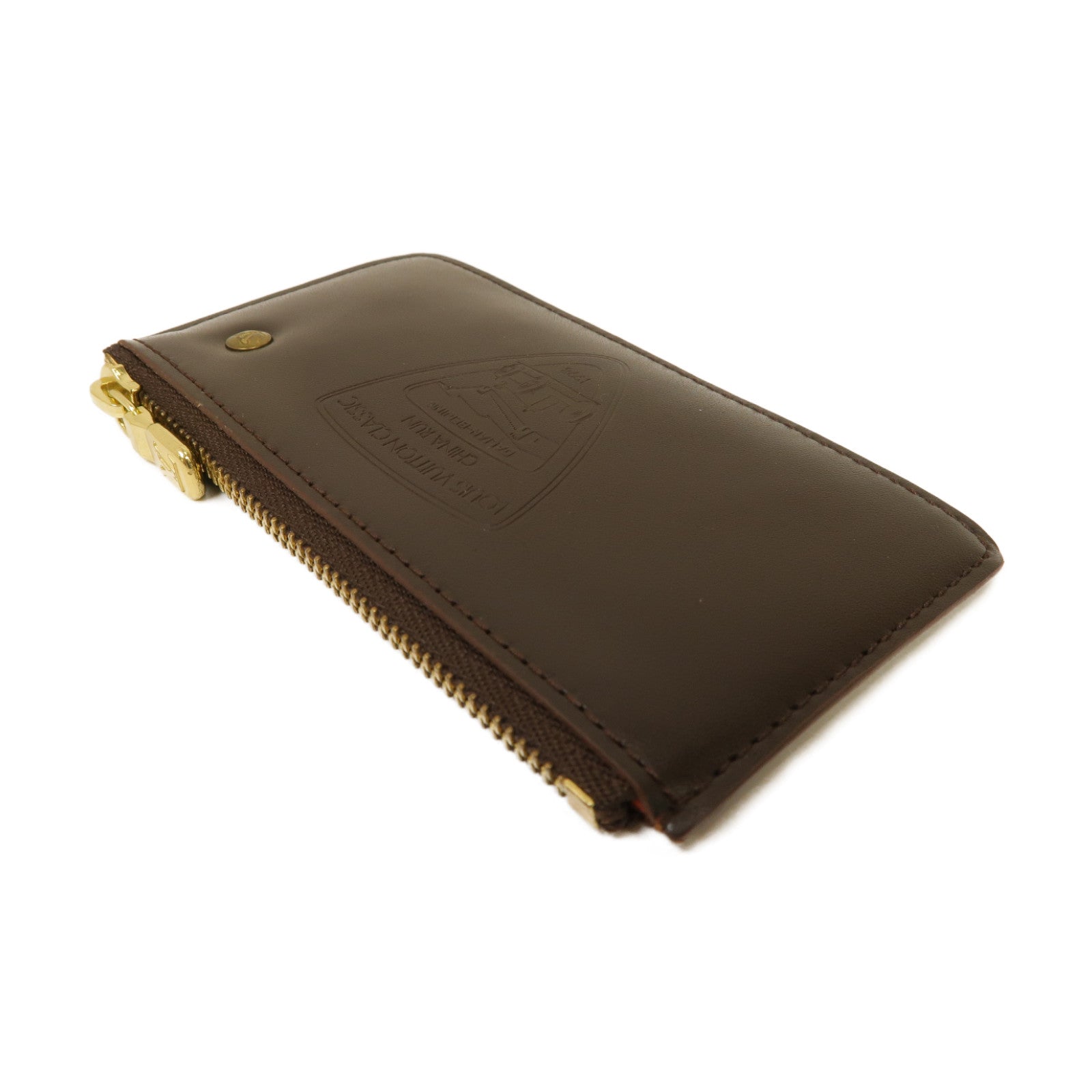 LOUIS VUITTON Damier Key Case金扣鎖匙包棕色