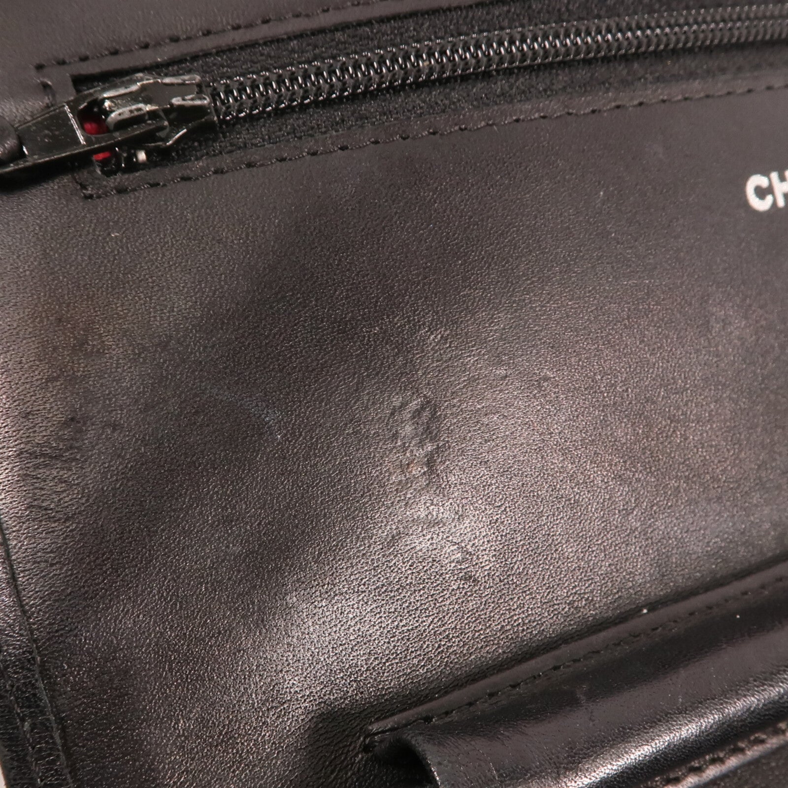 CHANEL 牛皮皮革Cambon Wallet On Chain銀扣鏈帶肩背袋