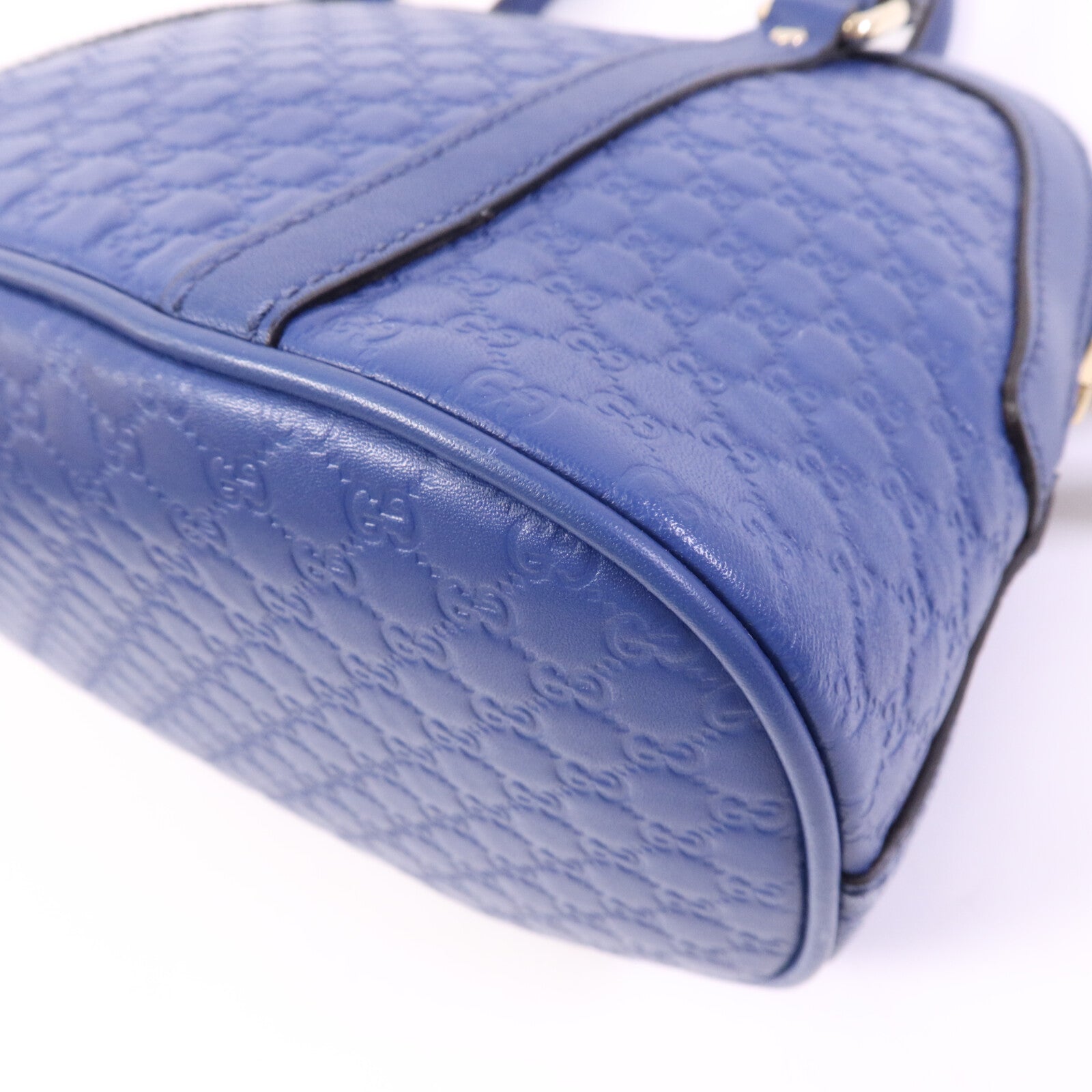 GUCCI 牛皮皮革Mini Dome金扣手挽肩背兩用袋