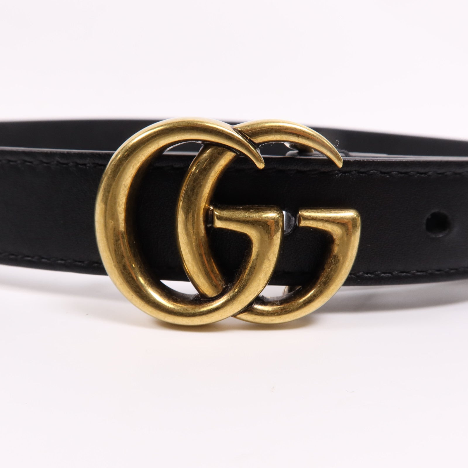 GUCCI 牛皮皮革Belt金扣皮帶