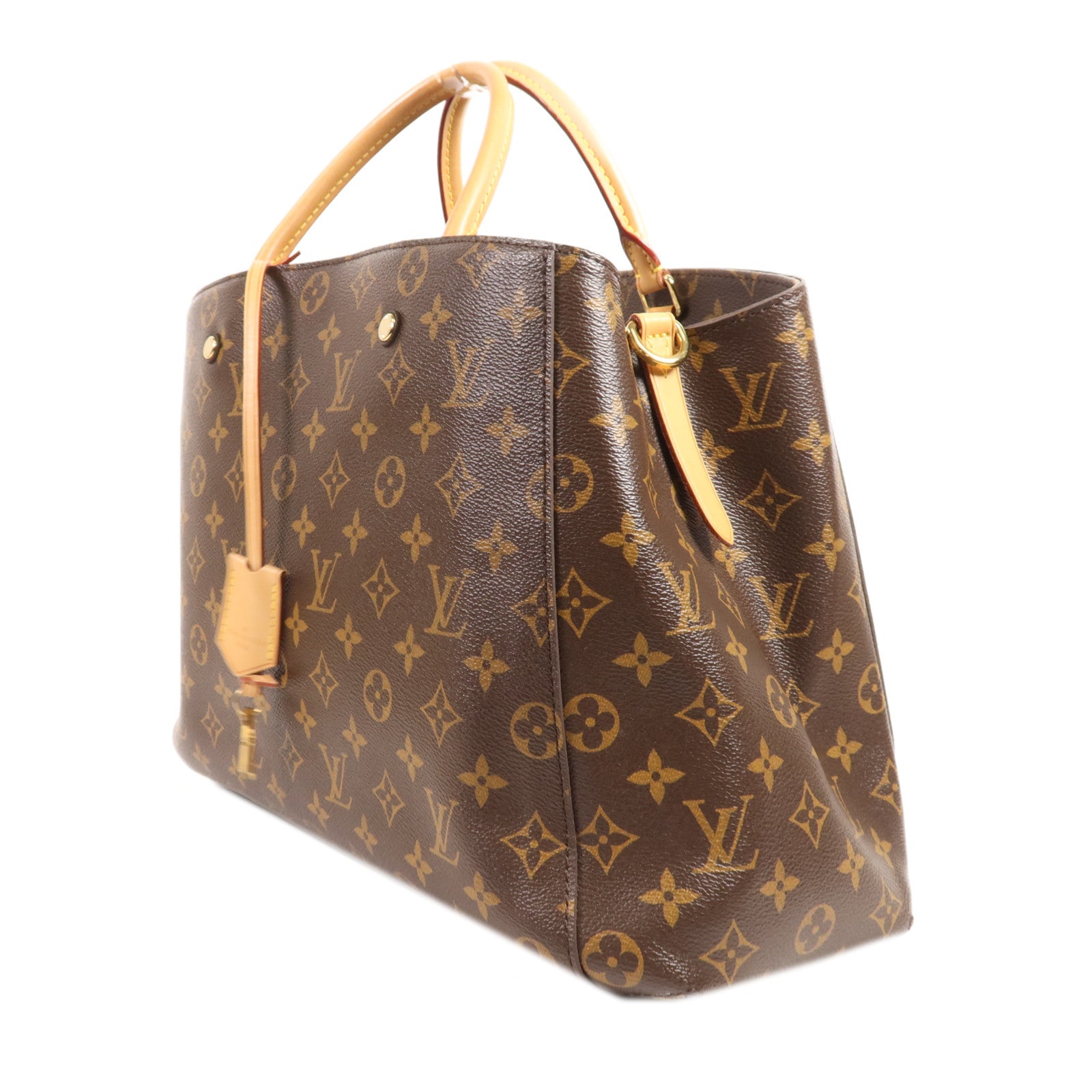 LOUIS VUITTON Monogram Montaigne GM金扣手挽肩背兩用袋