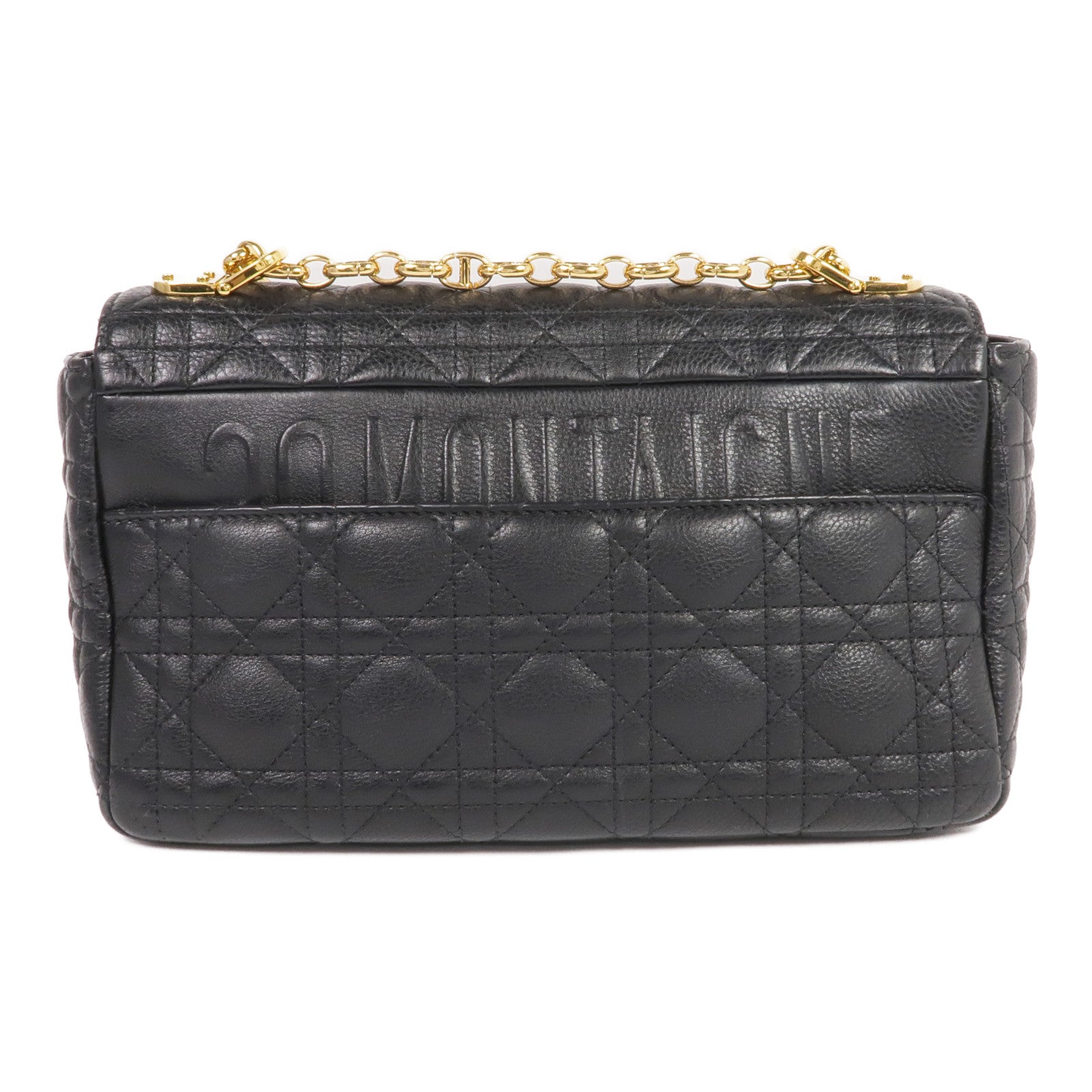 Dior 牛皮皮革Care Bag Medium金扣鏈帶肩背袋