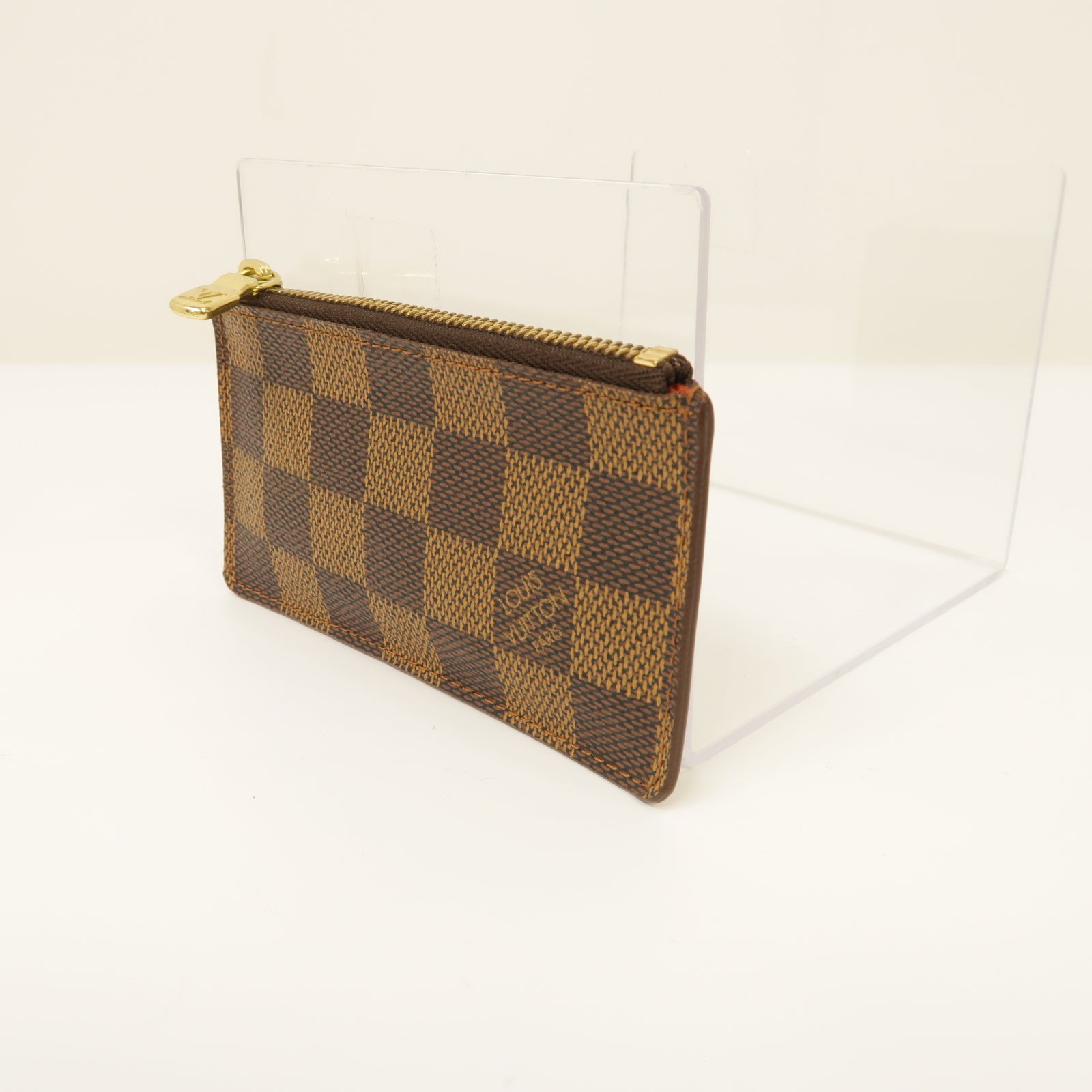 LOUIS VUITTON Damier Key Case金扣鎖匙包棕色