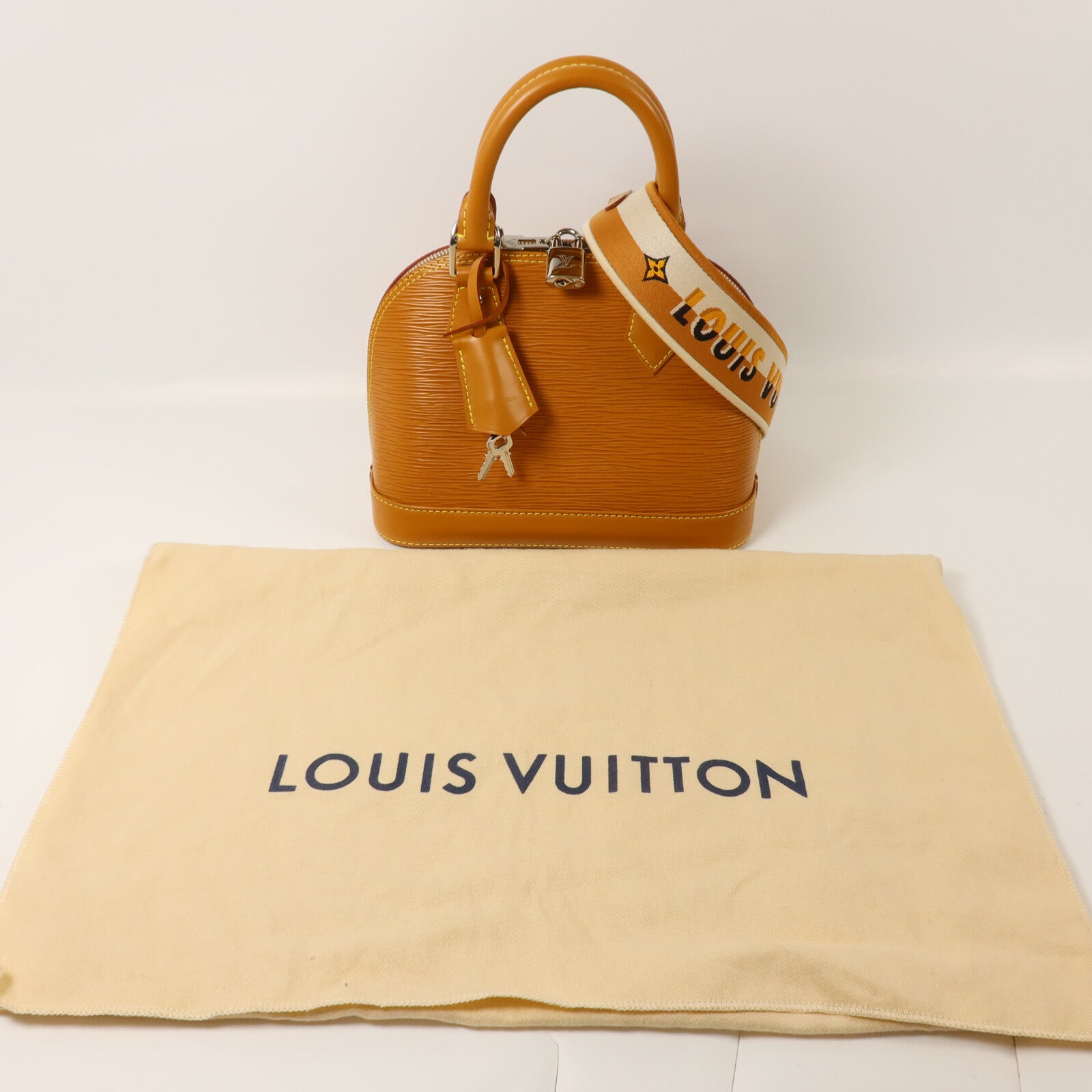 LOUIS VUITTON Epi Alma BB手挽肩背兩用袋