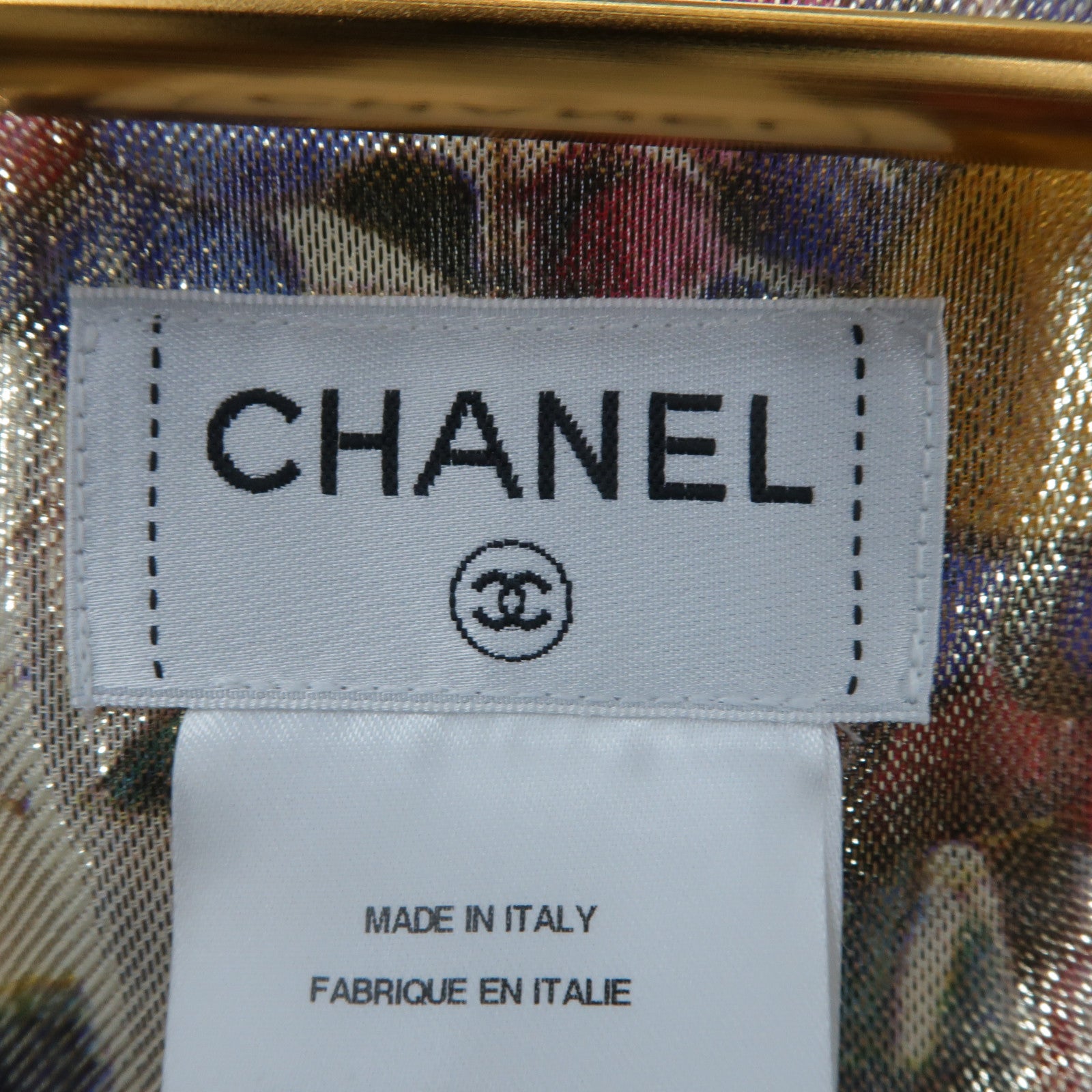 CHANEL Silk/Polyester 15C New Paris-Dubai Runway Top Blouse上衣