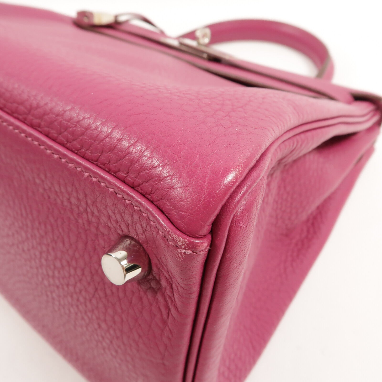HERMES Clemence皮革Kelly 28手挽肩背兩用袋Tosca