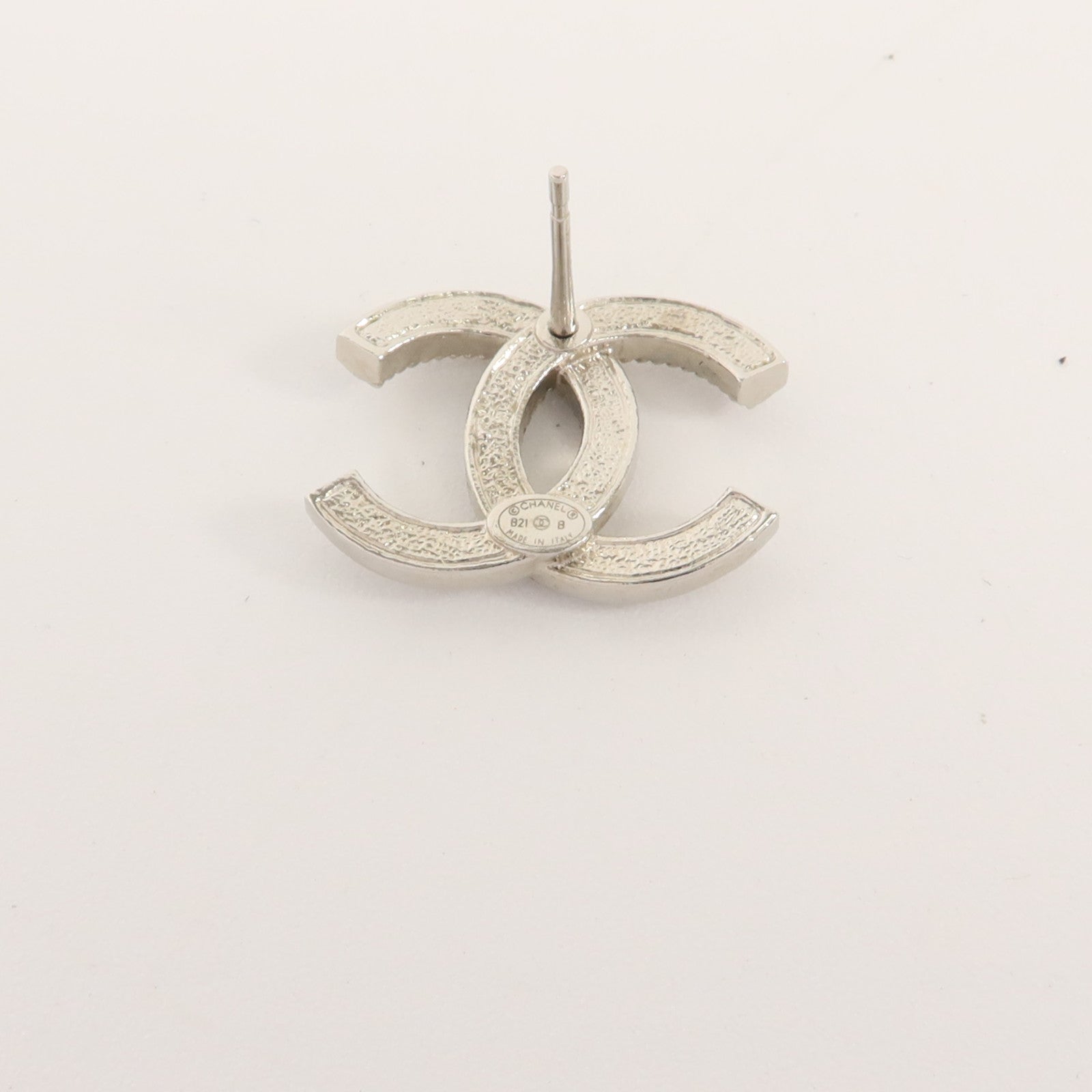 CHANEL 金屬/水晶Pierced Earring耳環