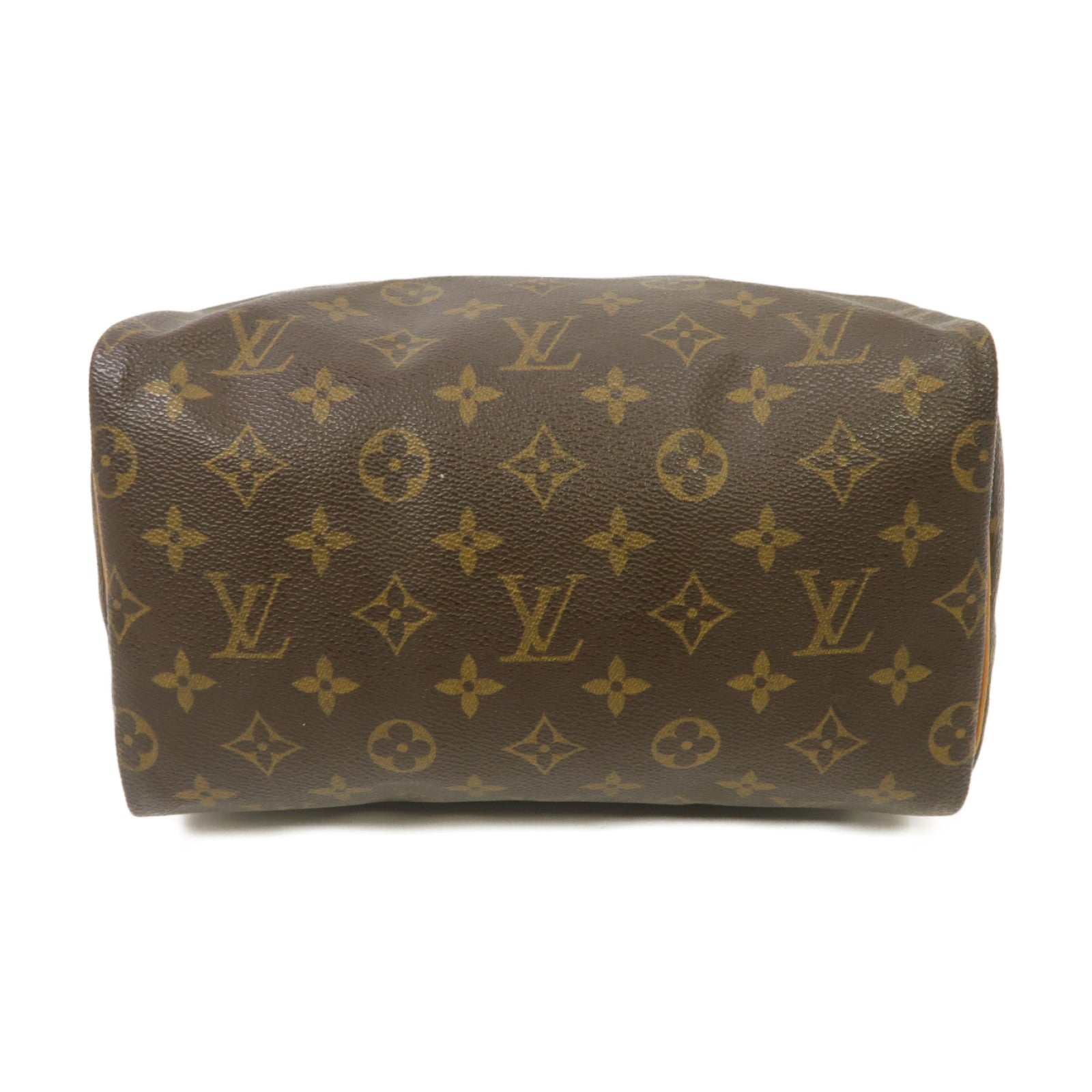 LOUIS VUITTON Monogram Speedy 25金扣手挽袋棕色