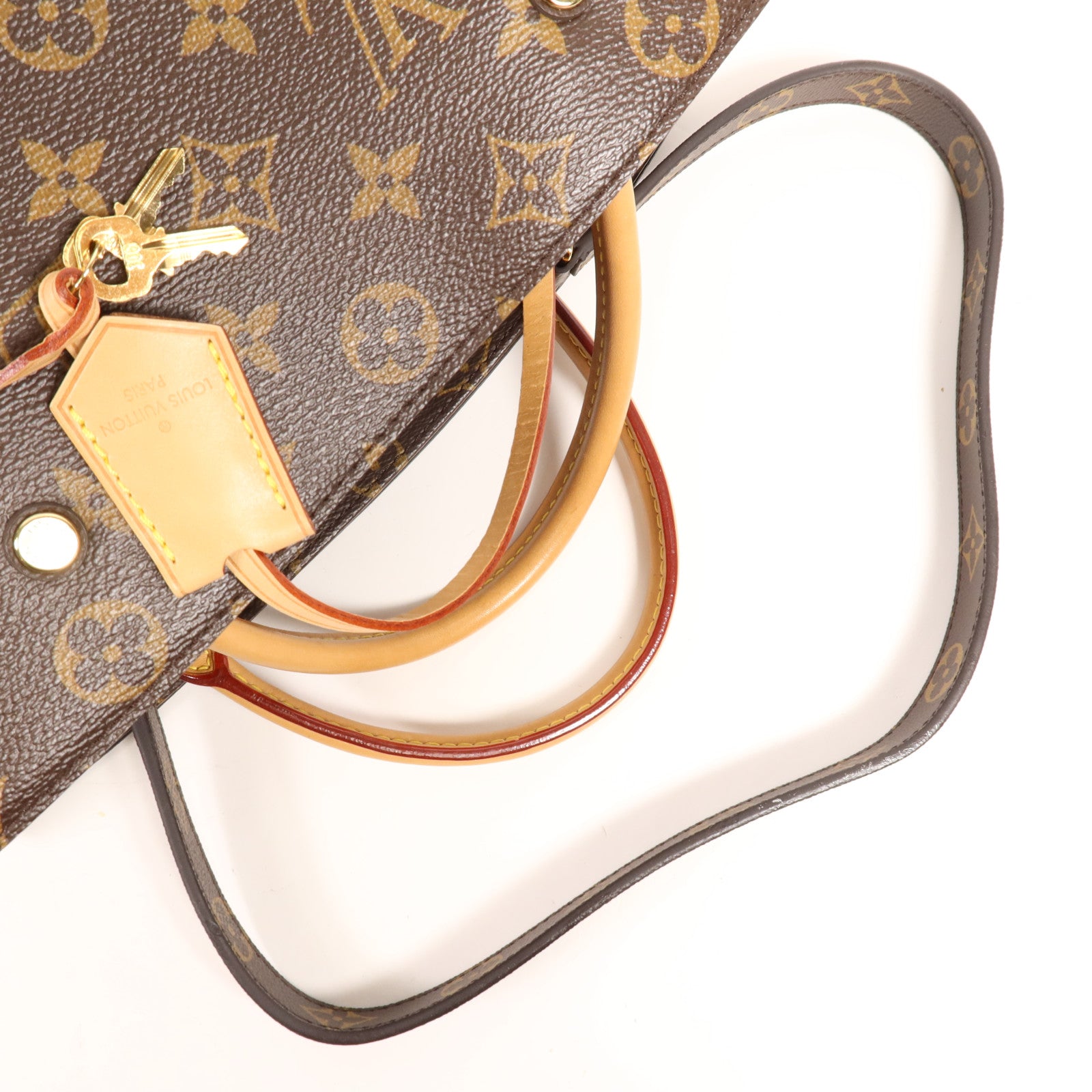 LOUIS VUITTON Monogram Montaigne GM金扣手挽肩背兩用袋