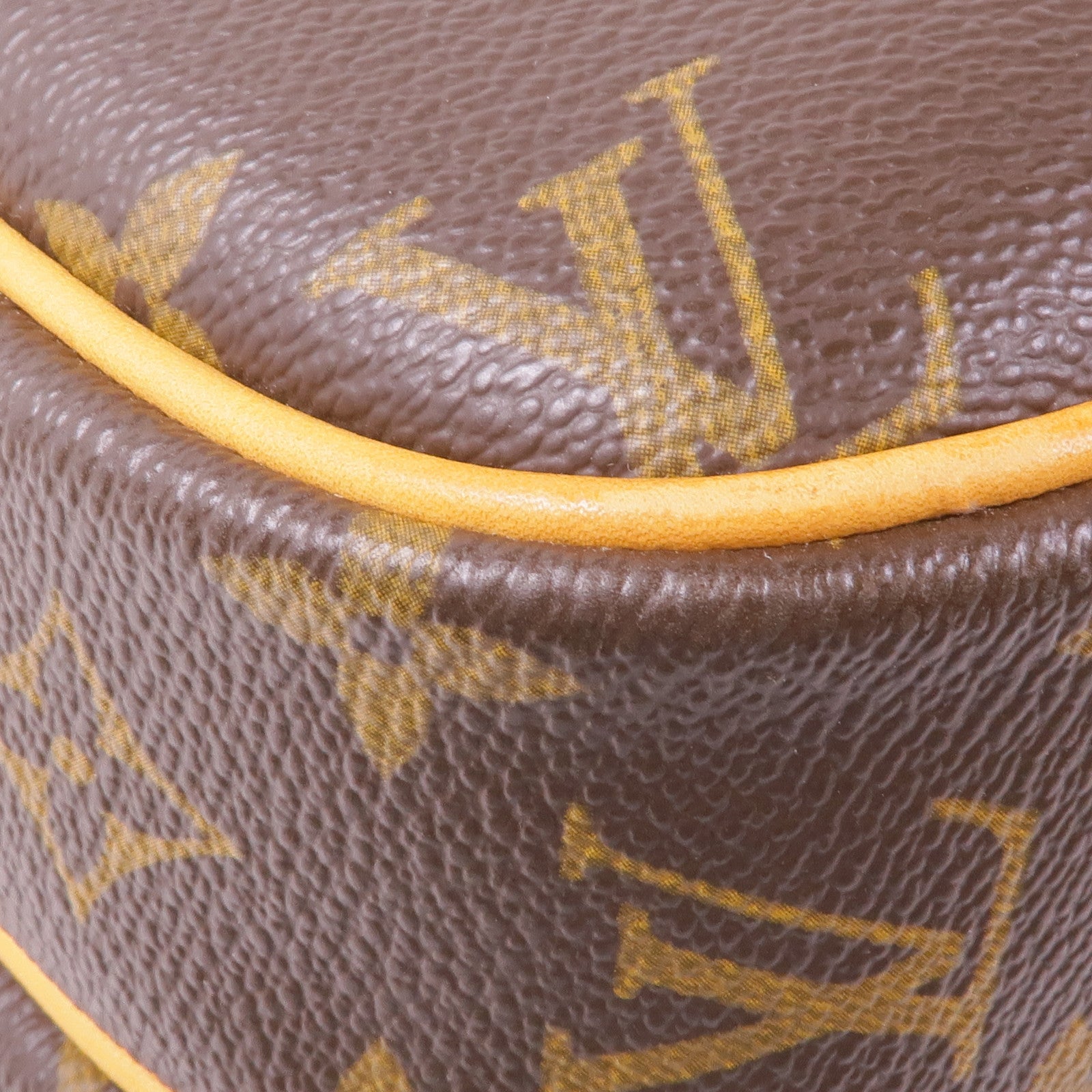 LOUIS VUITTON Monogram Reporter PM金扣肩背袋棕色