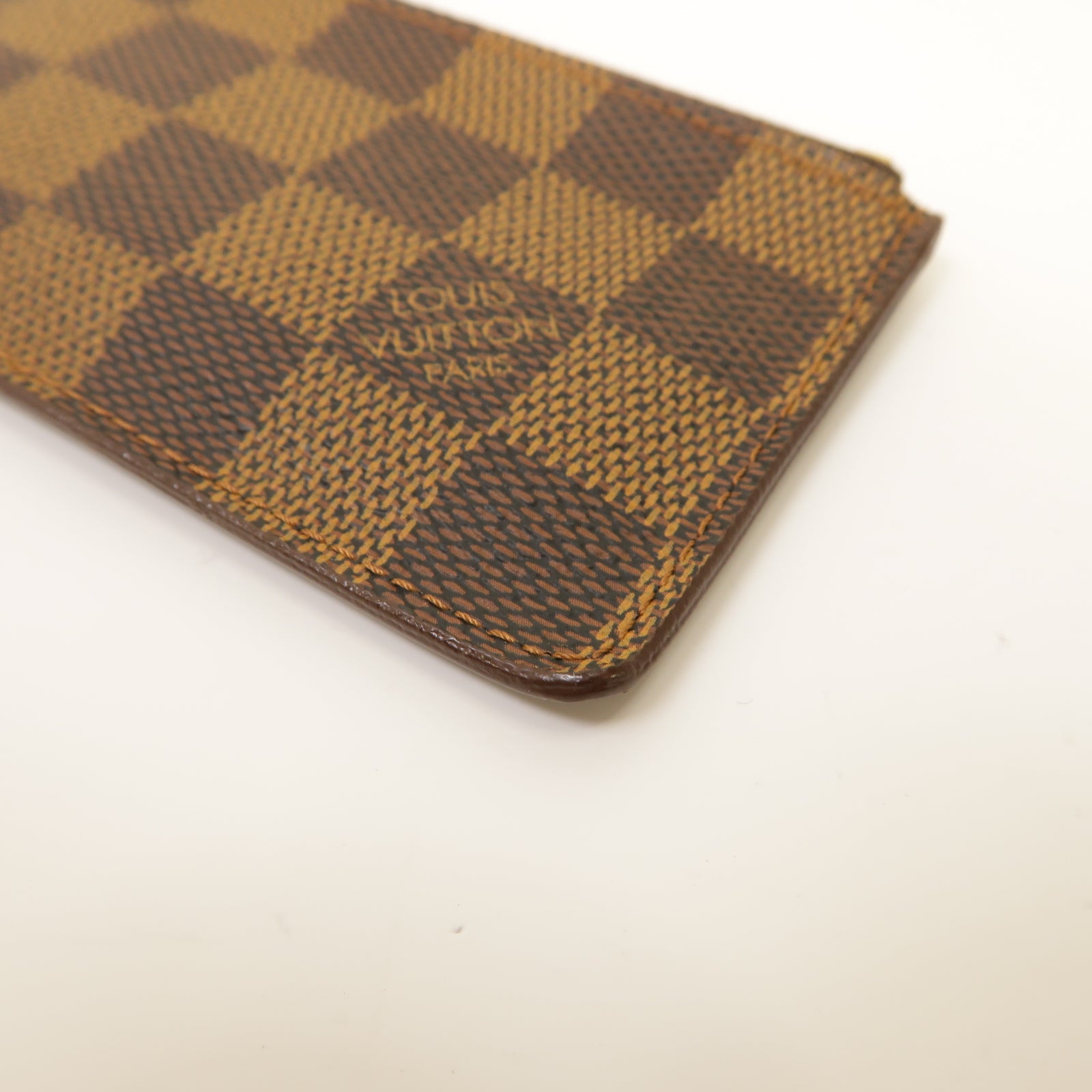 LOUIS VUITTON Damier Key Case金扣鎖匙包棕色