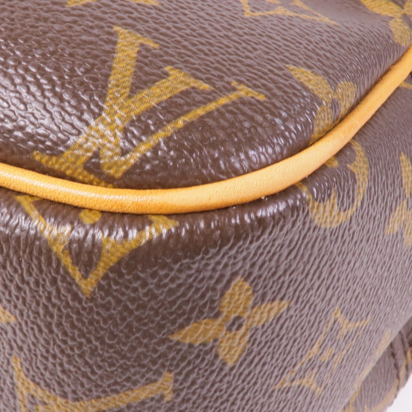 LOUIS VUITTON Monogram Reporter PM金扣肩背袋棕色