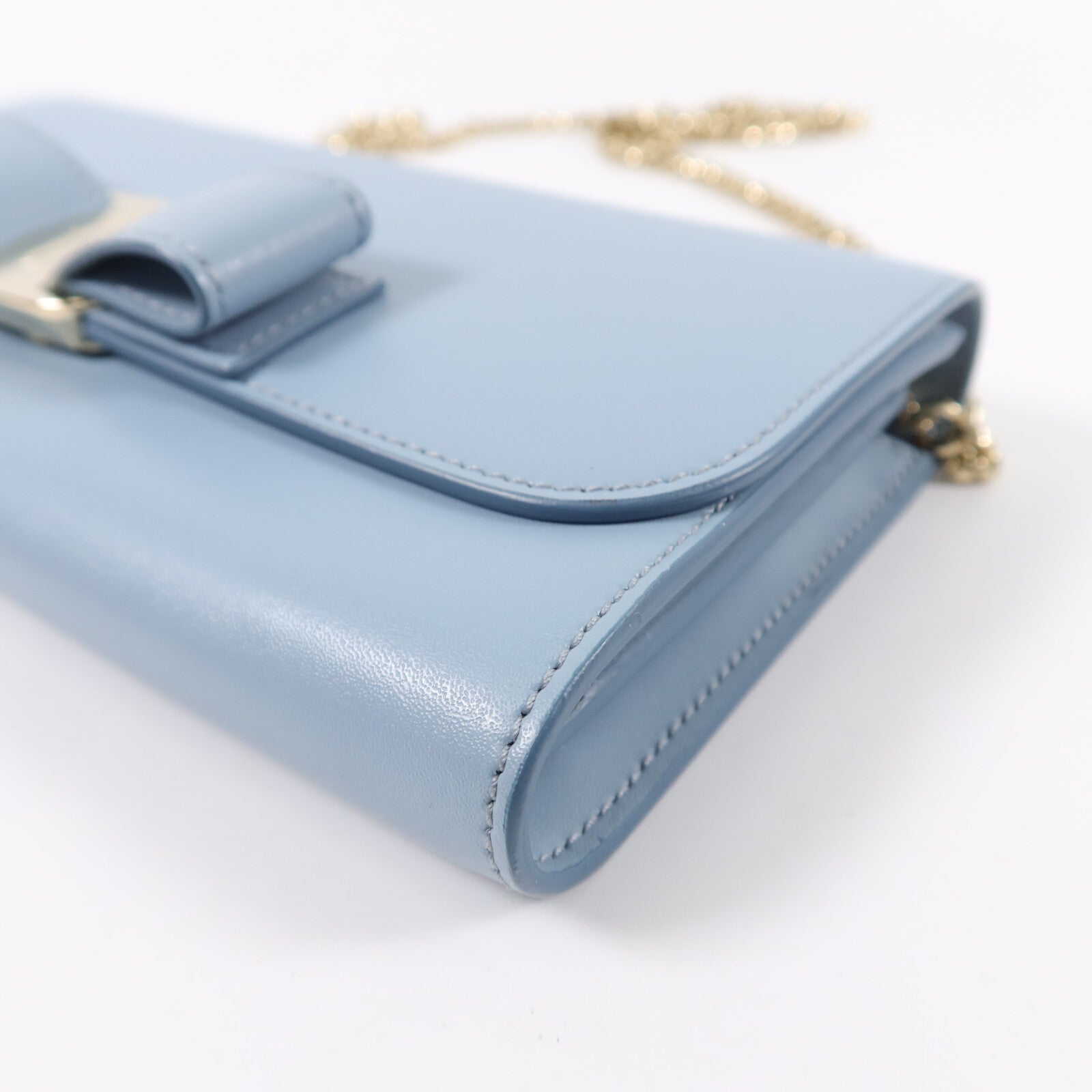 Salvatore Ferragamo 牛皮皮革Vara Bow Wallet On Chain鏈帶肩背袋