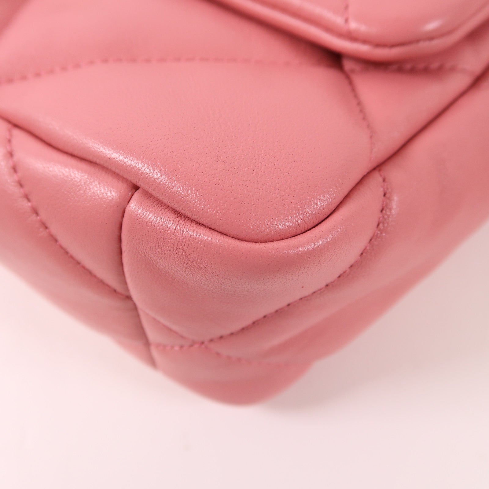 CHANEL CC C19 2 Way Chain Shoulder Bag AS1160 Lambskin Leather Pink