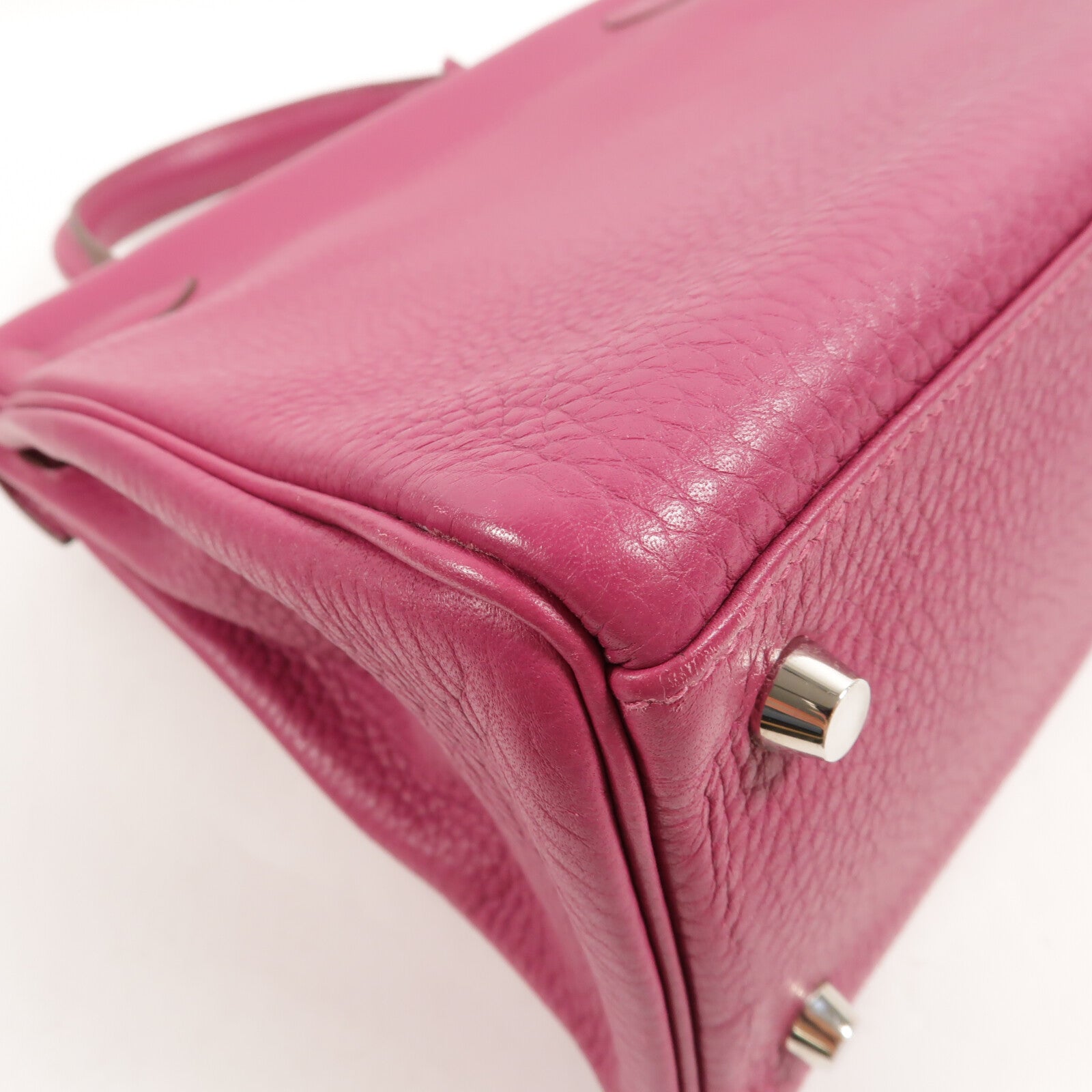 HERMES Clemence皮革Kelly 28手挽肩背兩用袋Tosca