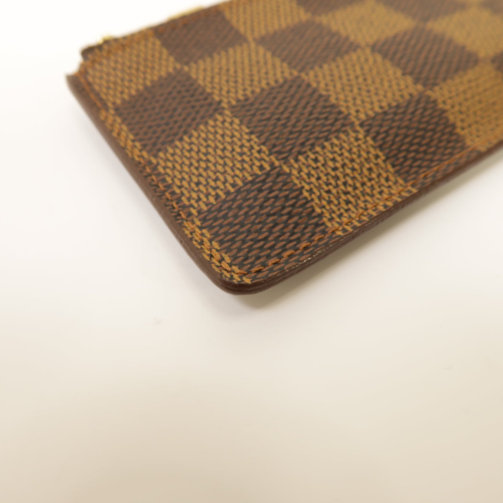 LOUIS VUITTON Damier Key Case金扣鎖匙包棕色