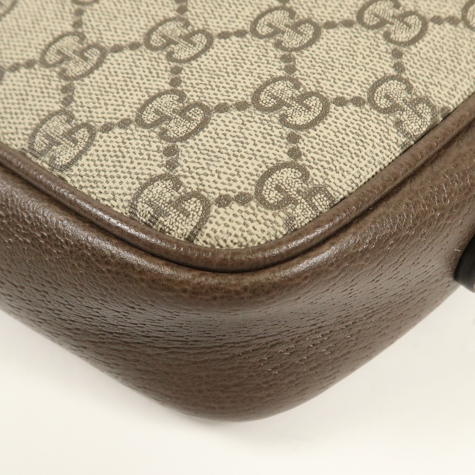 GUCCI 塗層帆布Ophidia GG金扣肩背袋