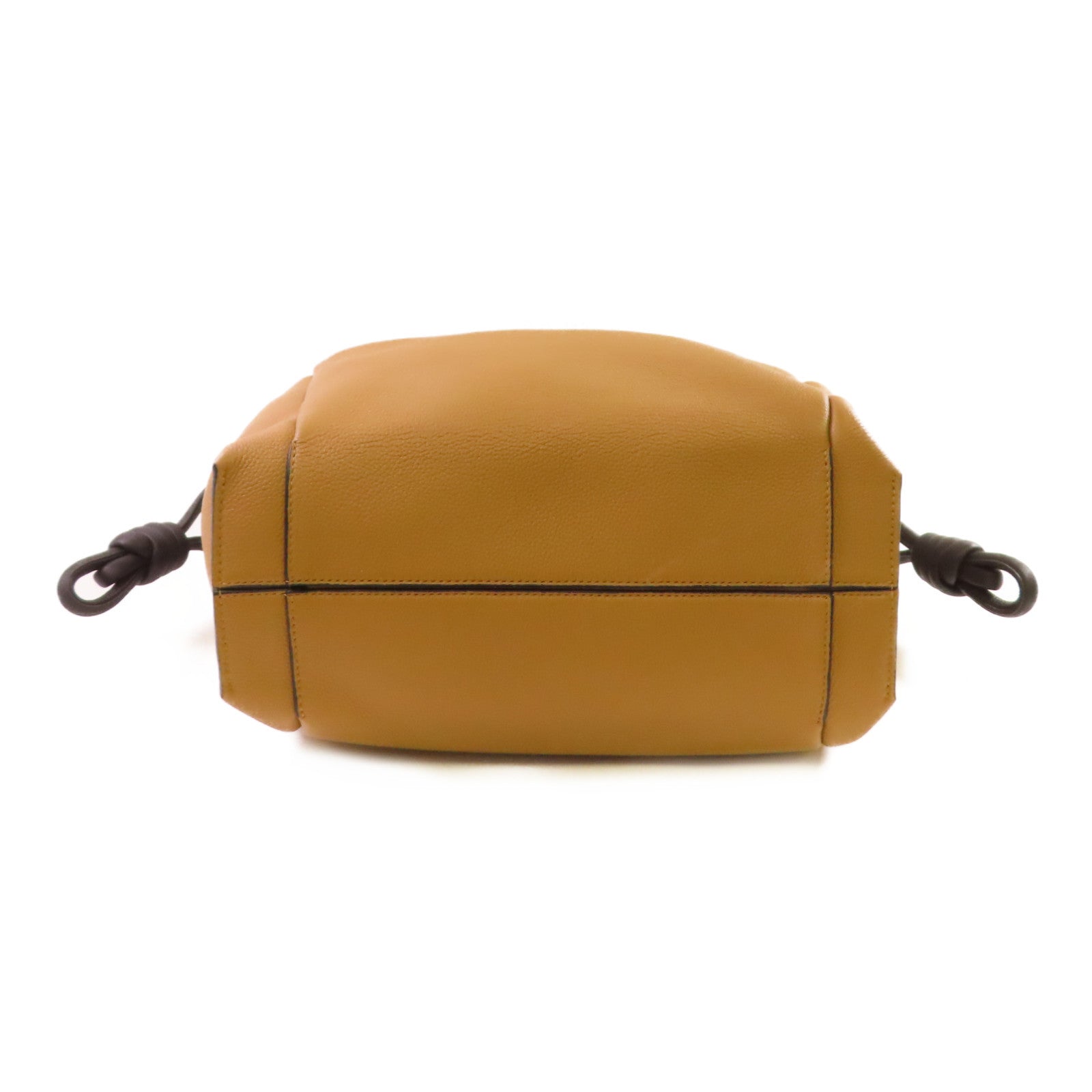 LOEWE 牛皮皮革Flamenco Knot Tote Bag肩背袋啡色