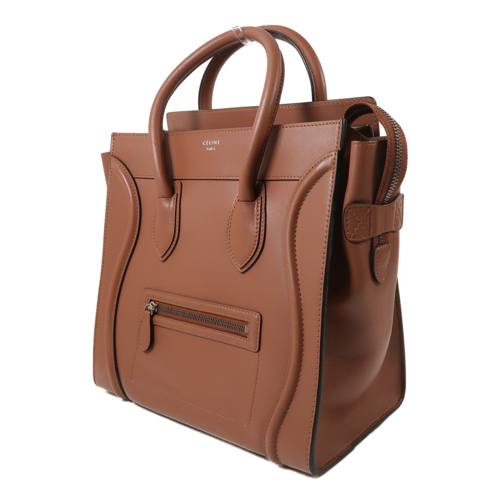 CELINE 牛皮皮革Luggage Tote手挽袋