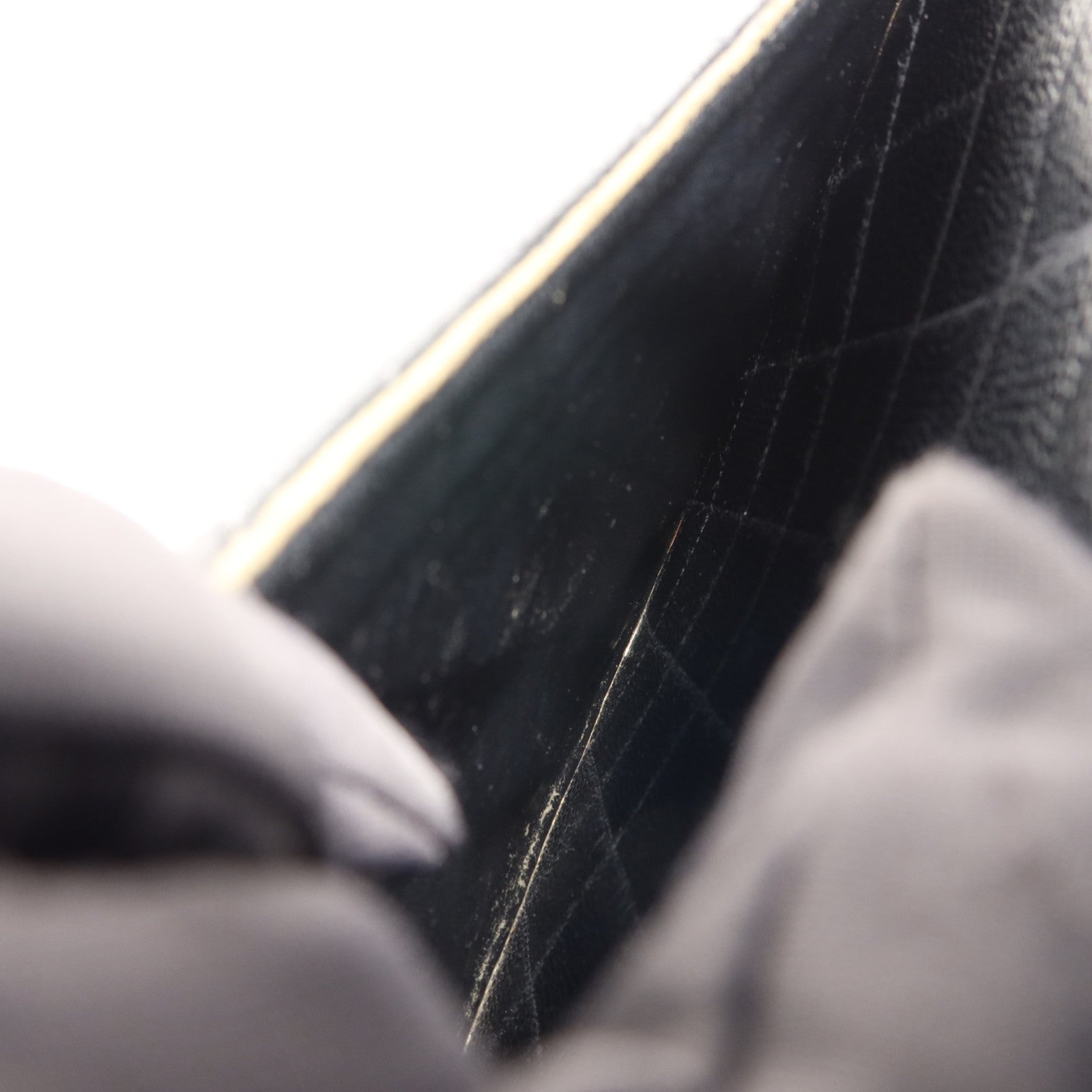 CHANEL 牛皮皮革Matelasse Bag銀扣手挽袋