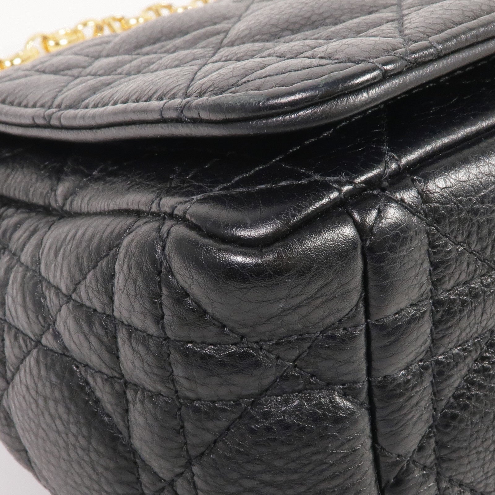 Dior 牛皮皮革Care Bag Medium金扣鏈帶肩背袋