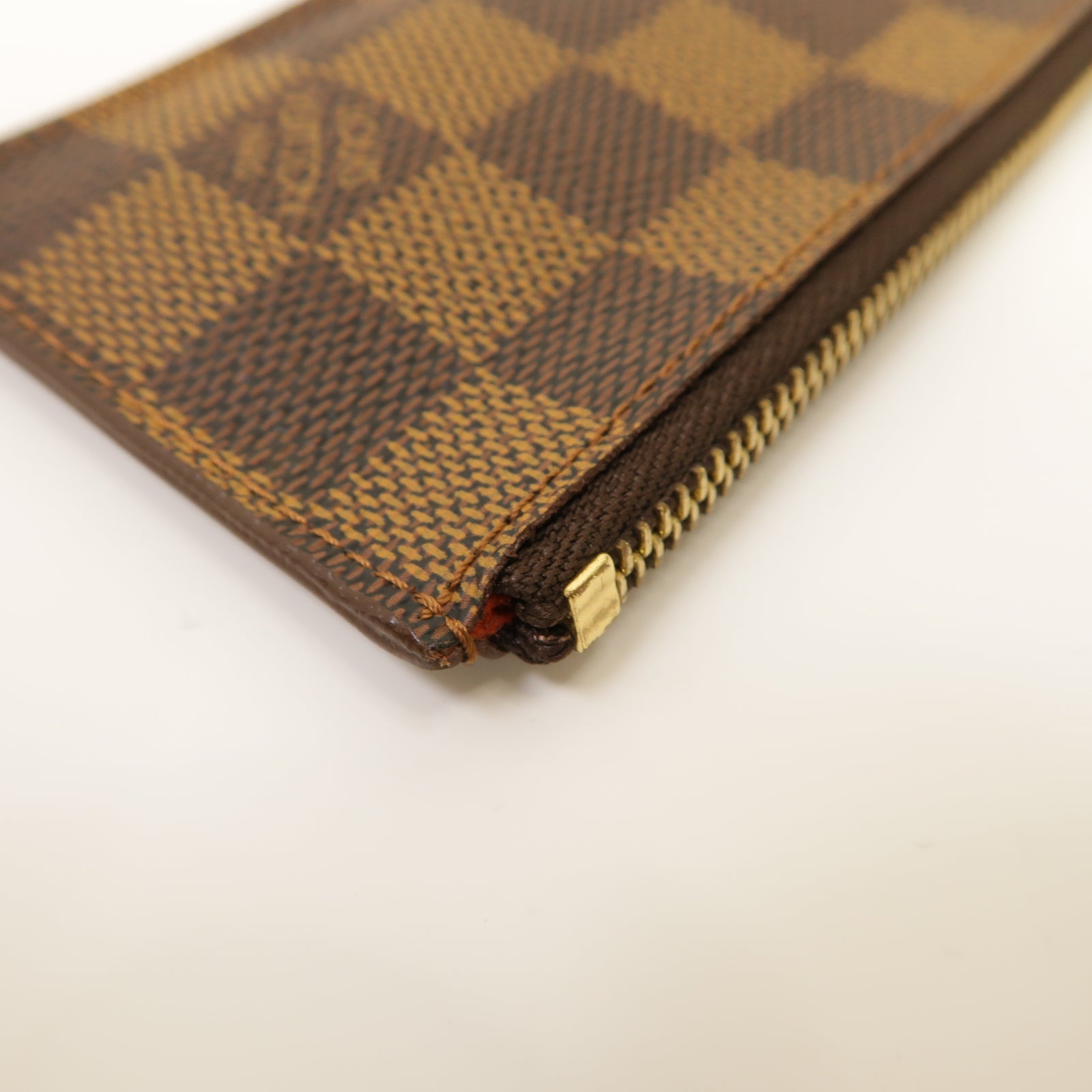 LOUIS VUITTON Damier Key Case金扣鎖匙包棕色