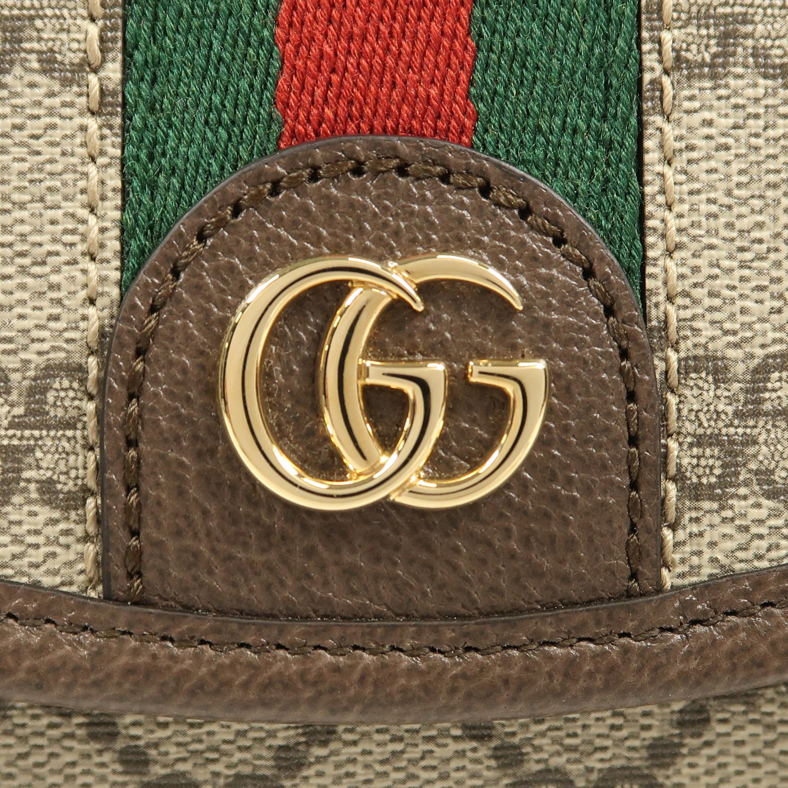 GUCCI 塗層帆布Ophidia GG金扣肩背袋